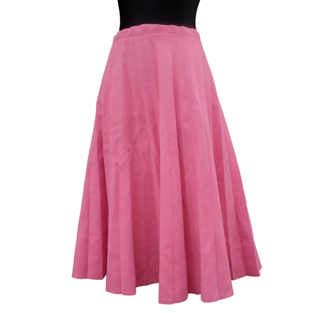 Vintage Pink Pleated Skirt,  Positive Spring Vibes
