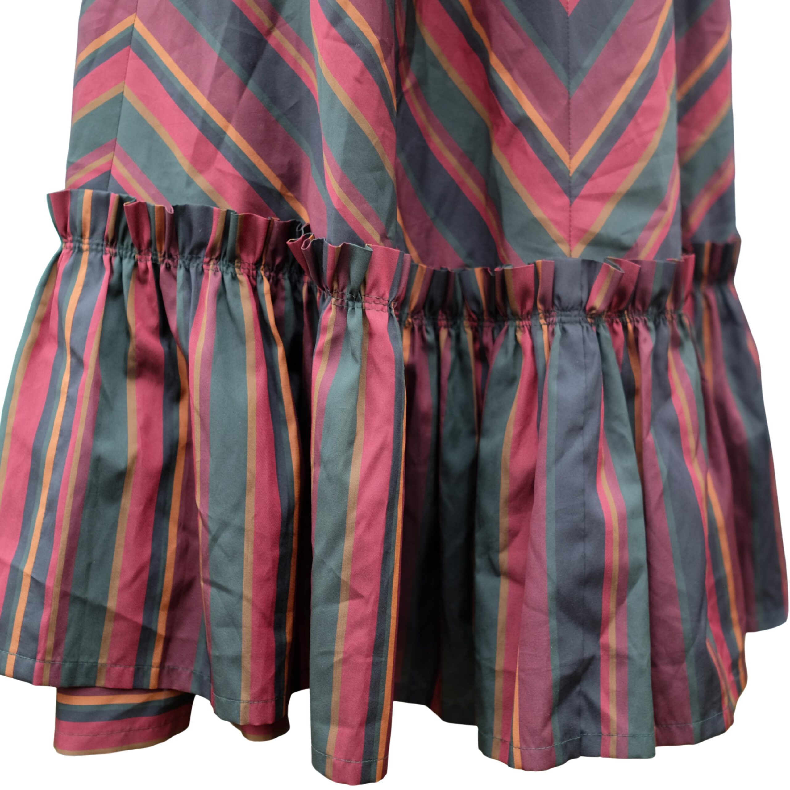 Vintage Floorlength Broomstick Striped Skirt - Image 6