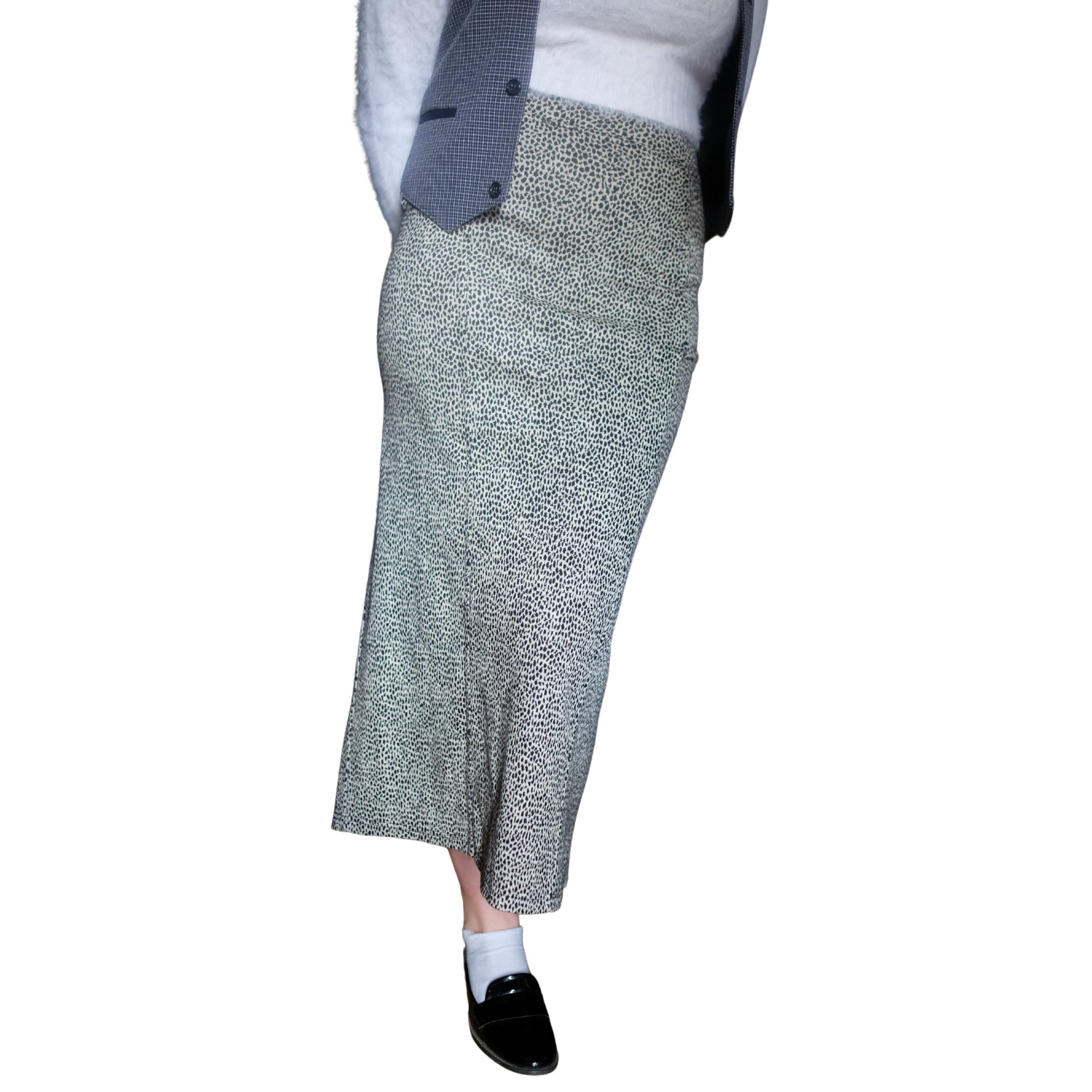 Vintage Panther Pattern Long Pencil Skirt - Image 2