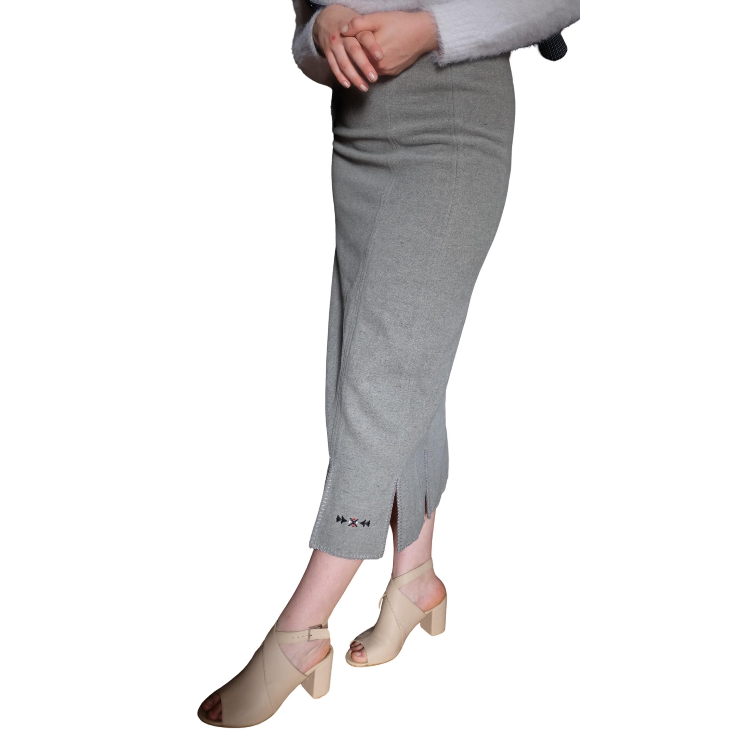 Vintage Warm Wool Pencil skirt in Ankle Length - Image 5