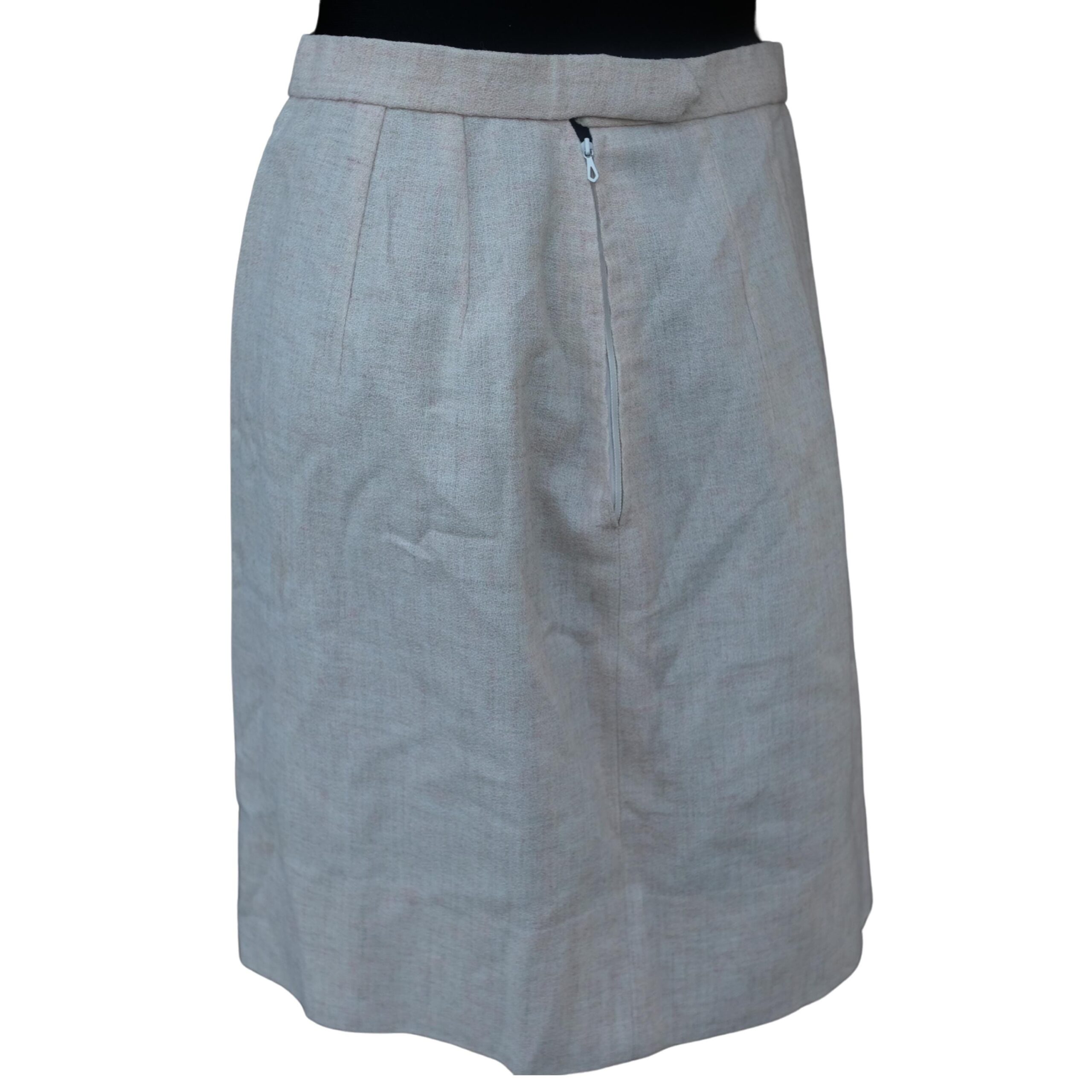 Vintage Handmade Soft Pink Pencil Skirt, Office skirt, School outfit - Image 5