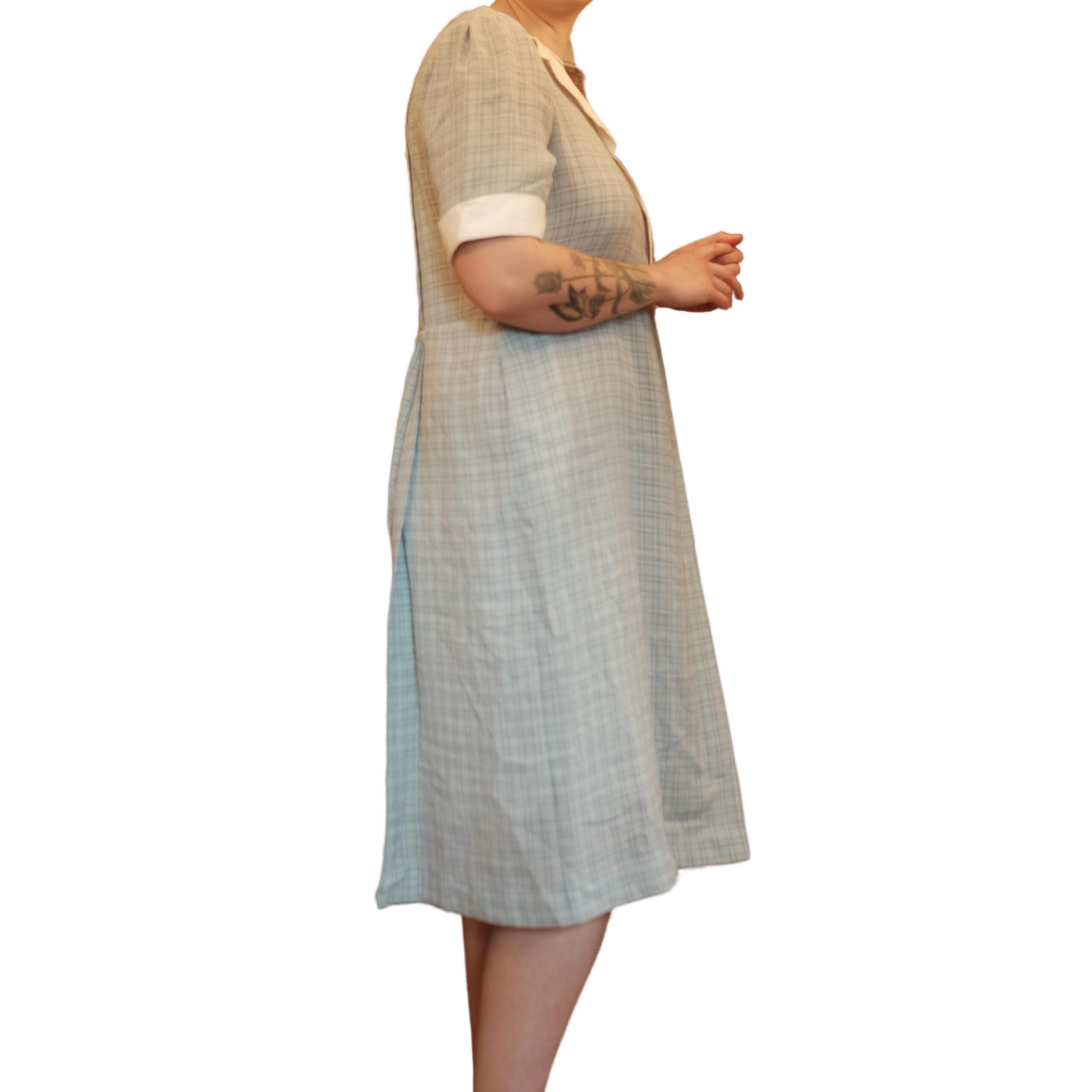 Vintage Blue 80s Dress - Image 6