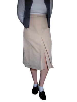 Vintage Simple Cream Skirt