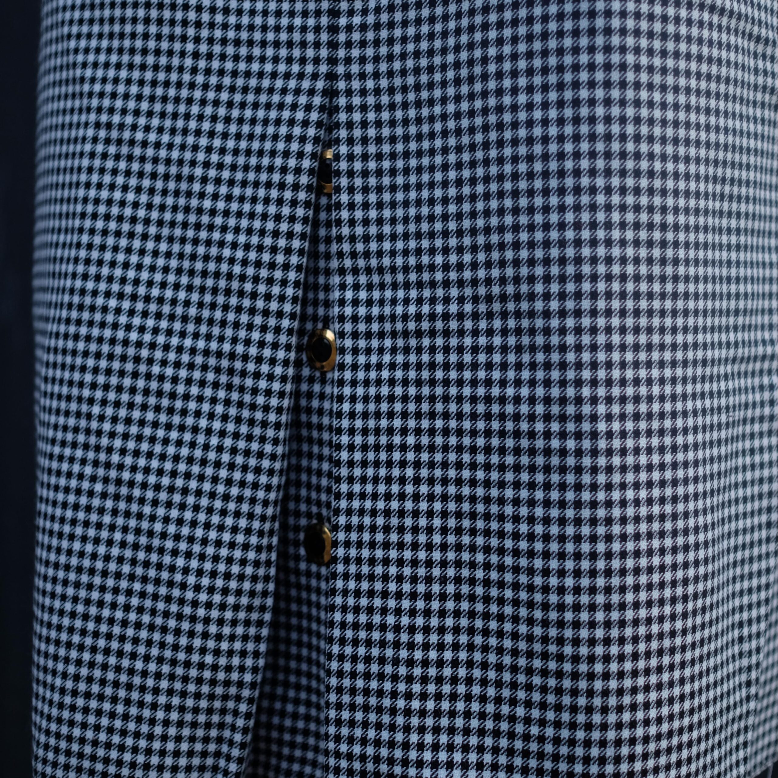 Vintage Black and White Checkered Pencil Skirt - Image 4