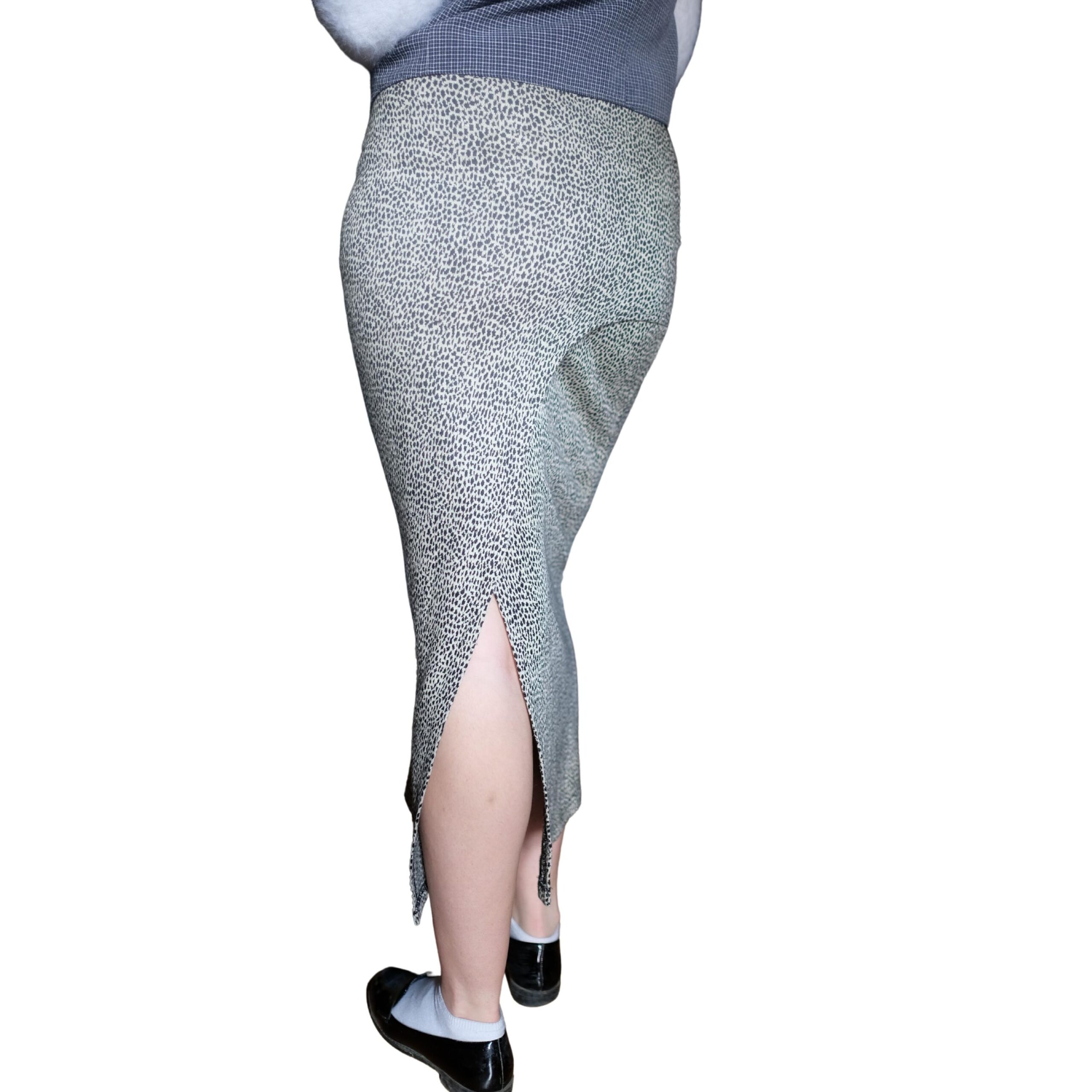 Vintage Panther Pattern Long Pencil Skirt - Image 3