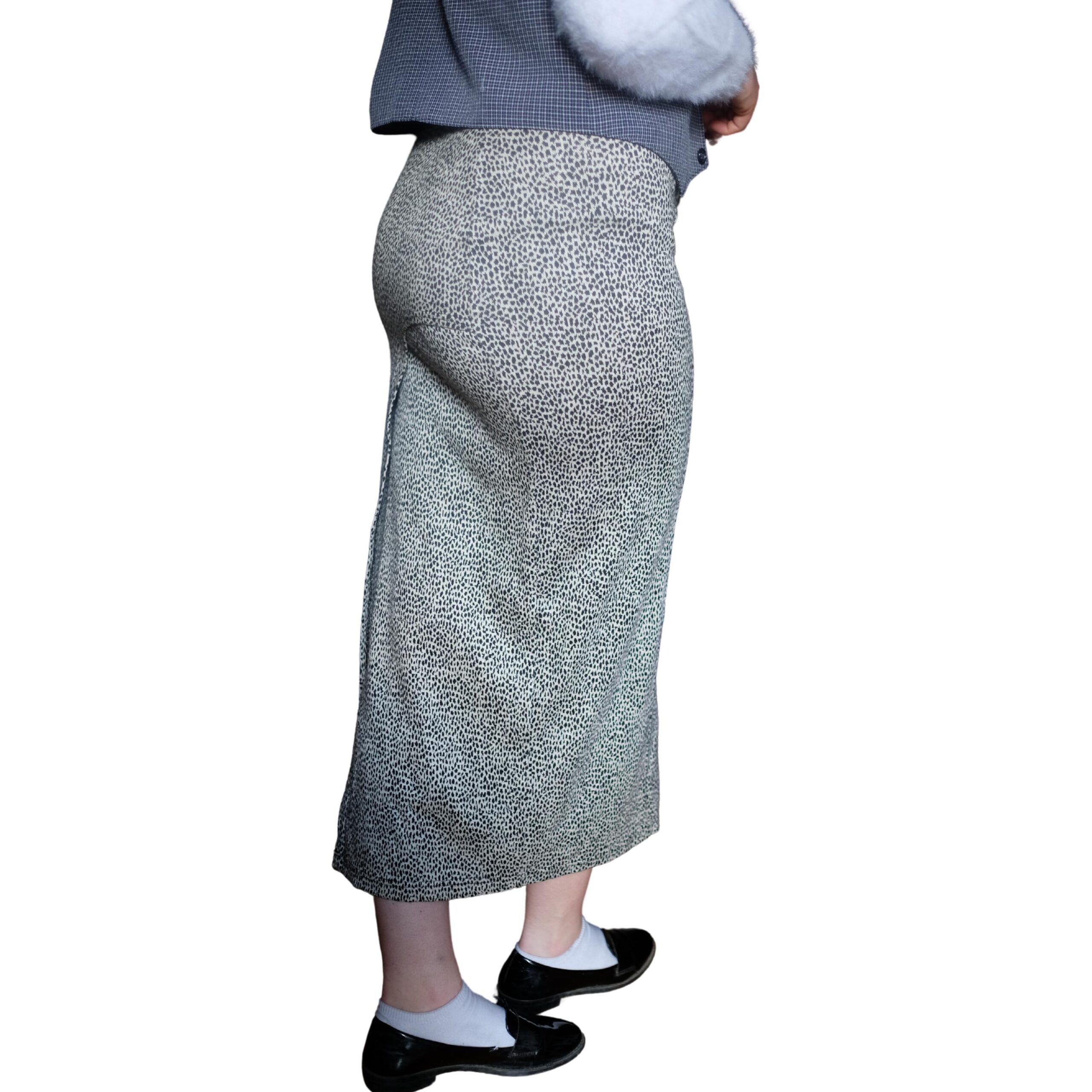 Vintage Panther Pattern Long Pencil Skirt - Image 4