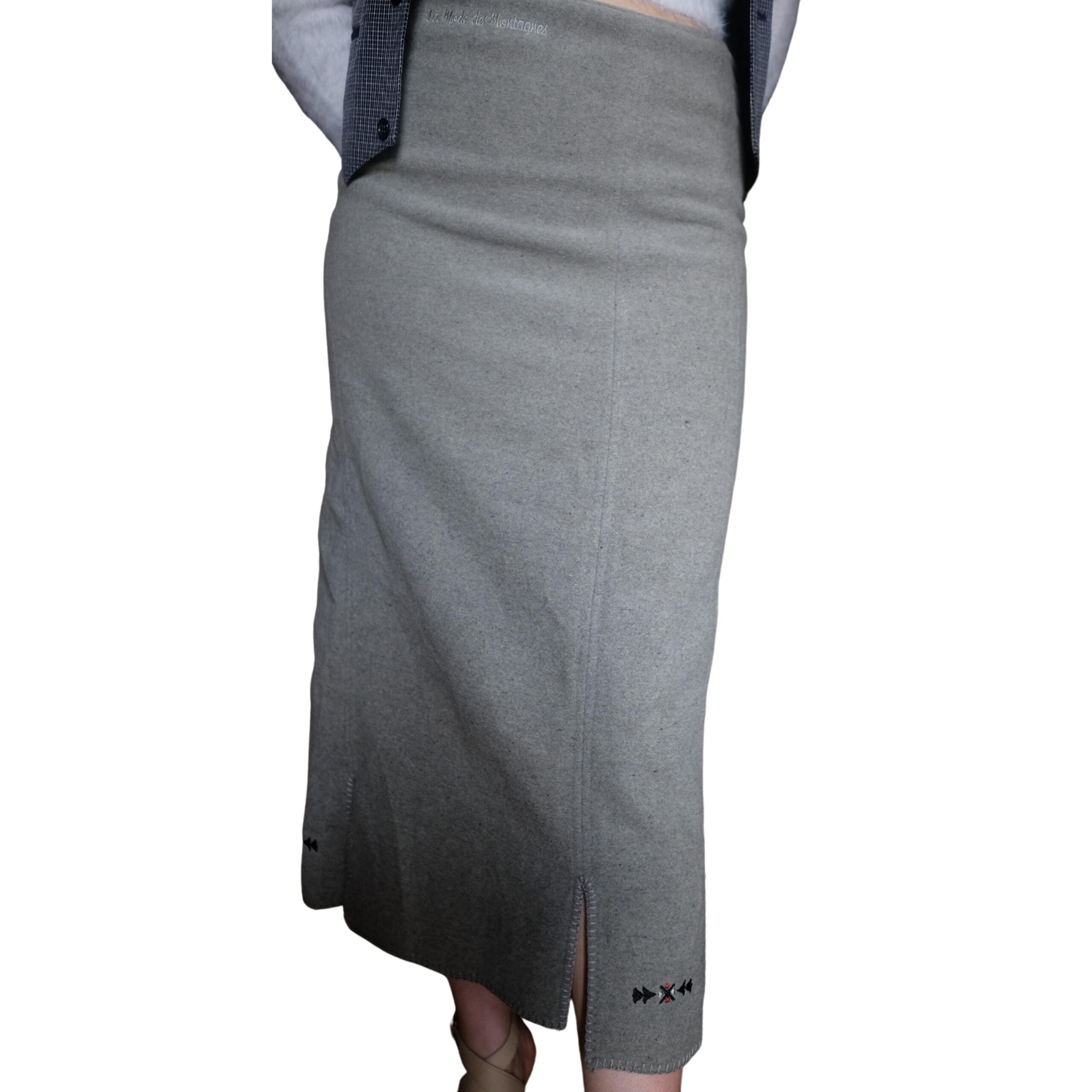 Vintage Warm Wool Pencil skirt in Ankle Length - Image 2
