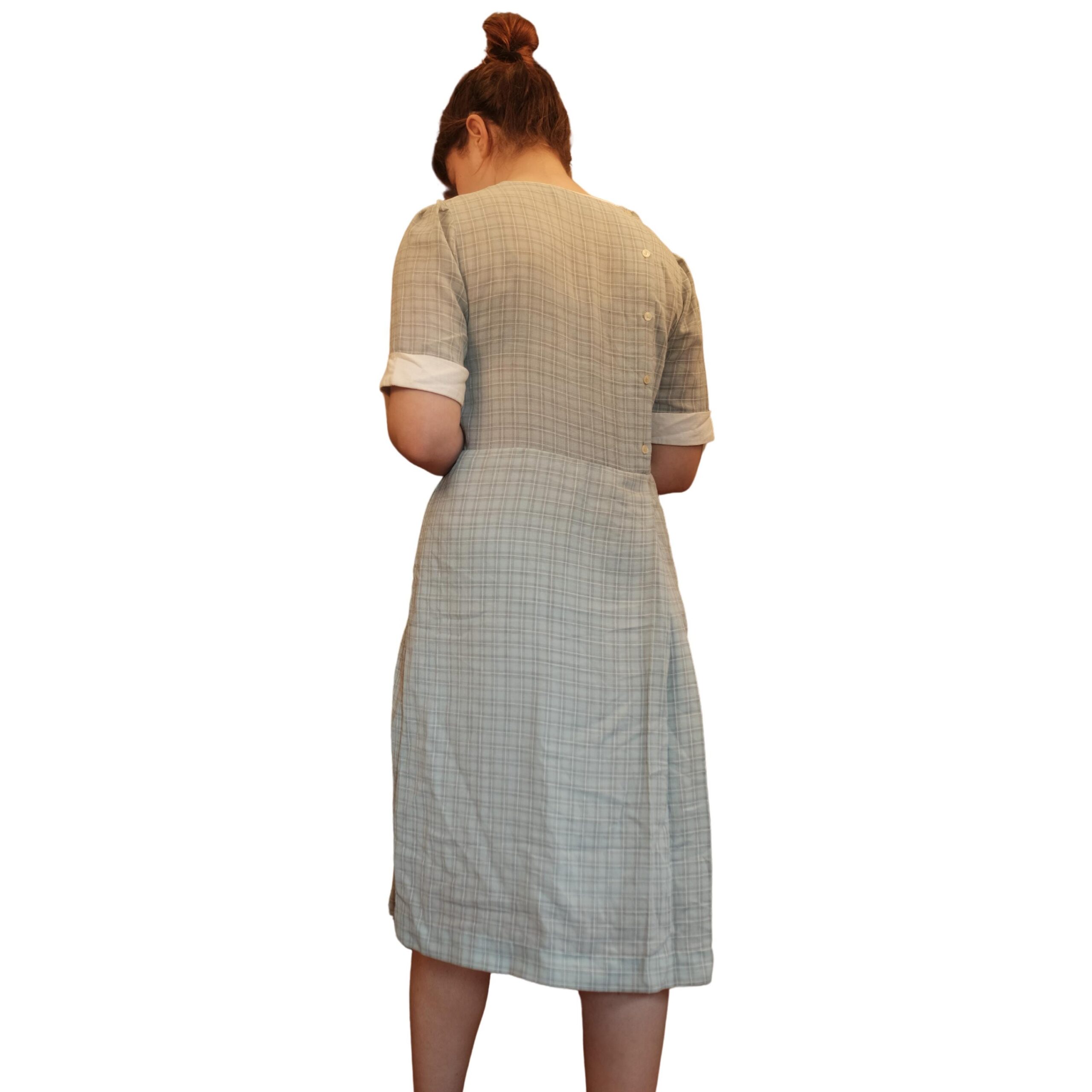 Vintage Blue 80s Dress - Image 7