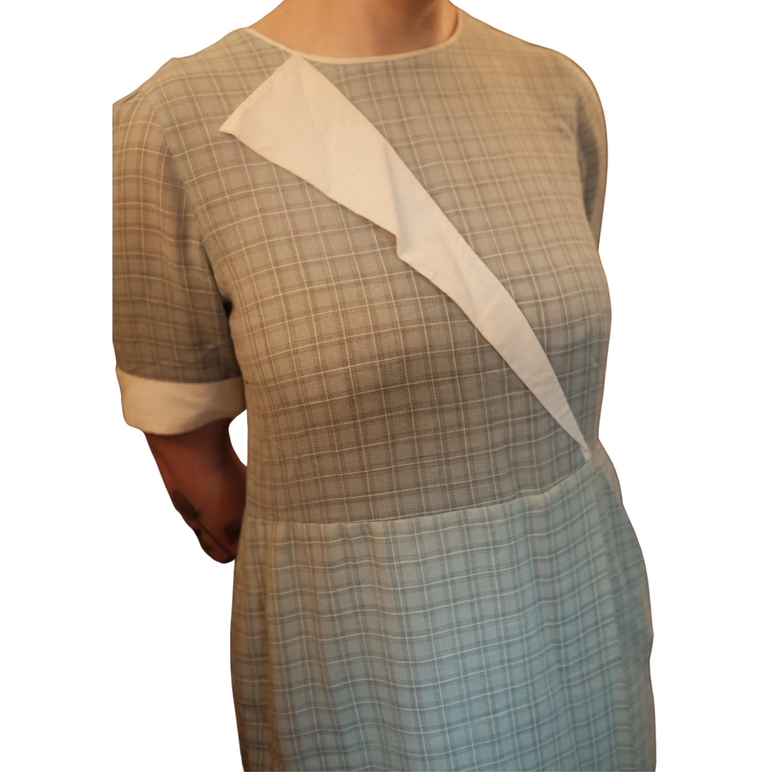 Vintage Blue 80s Dress - Image 2