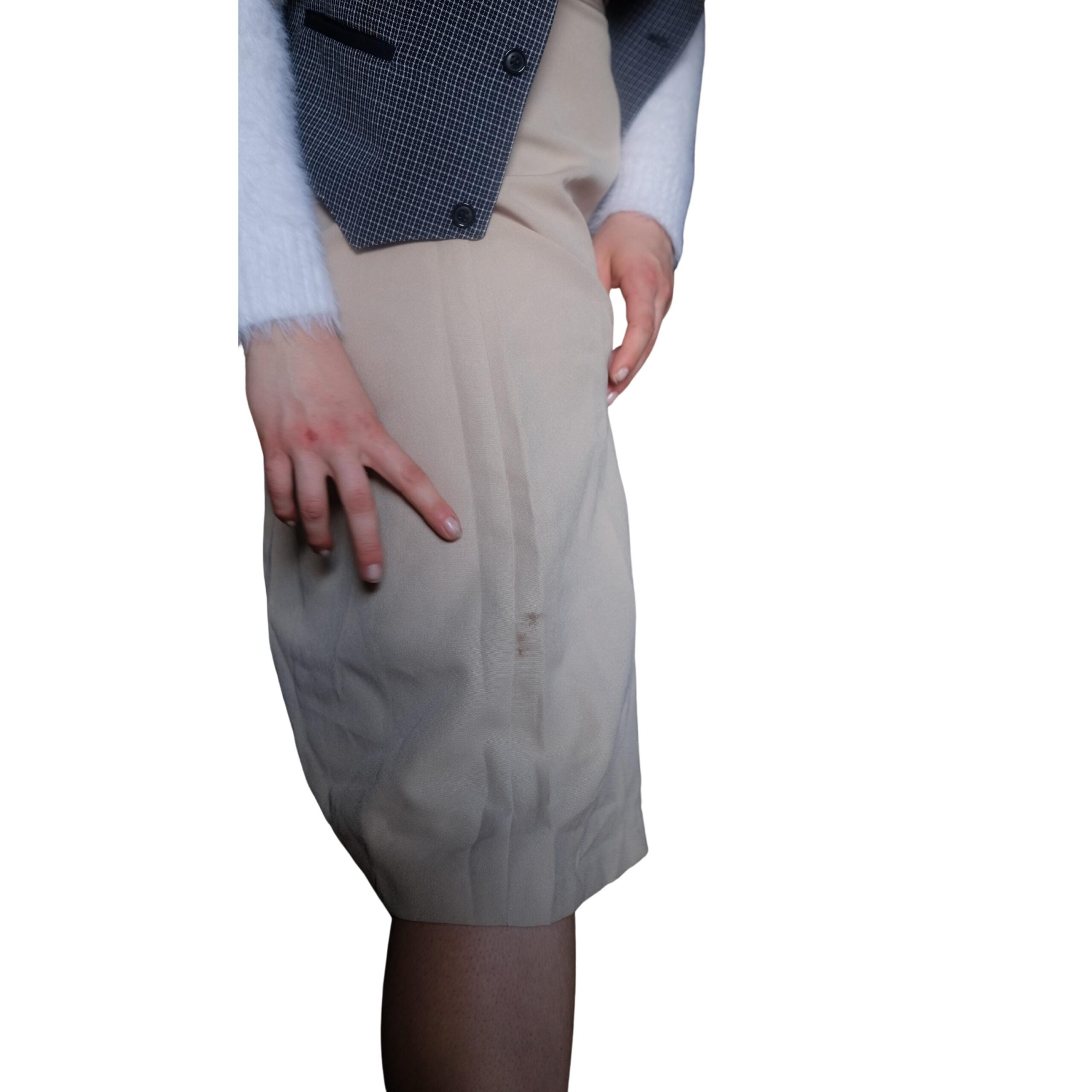 Vintage Simple Cream Skirt - Image 9