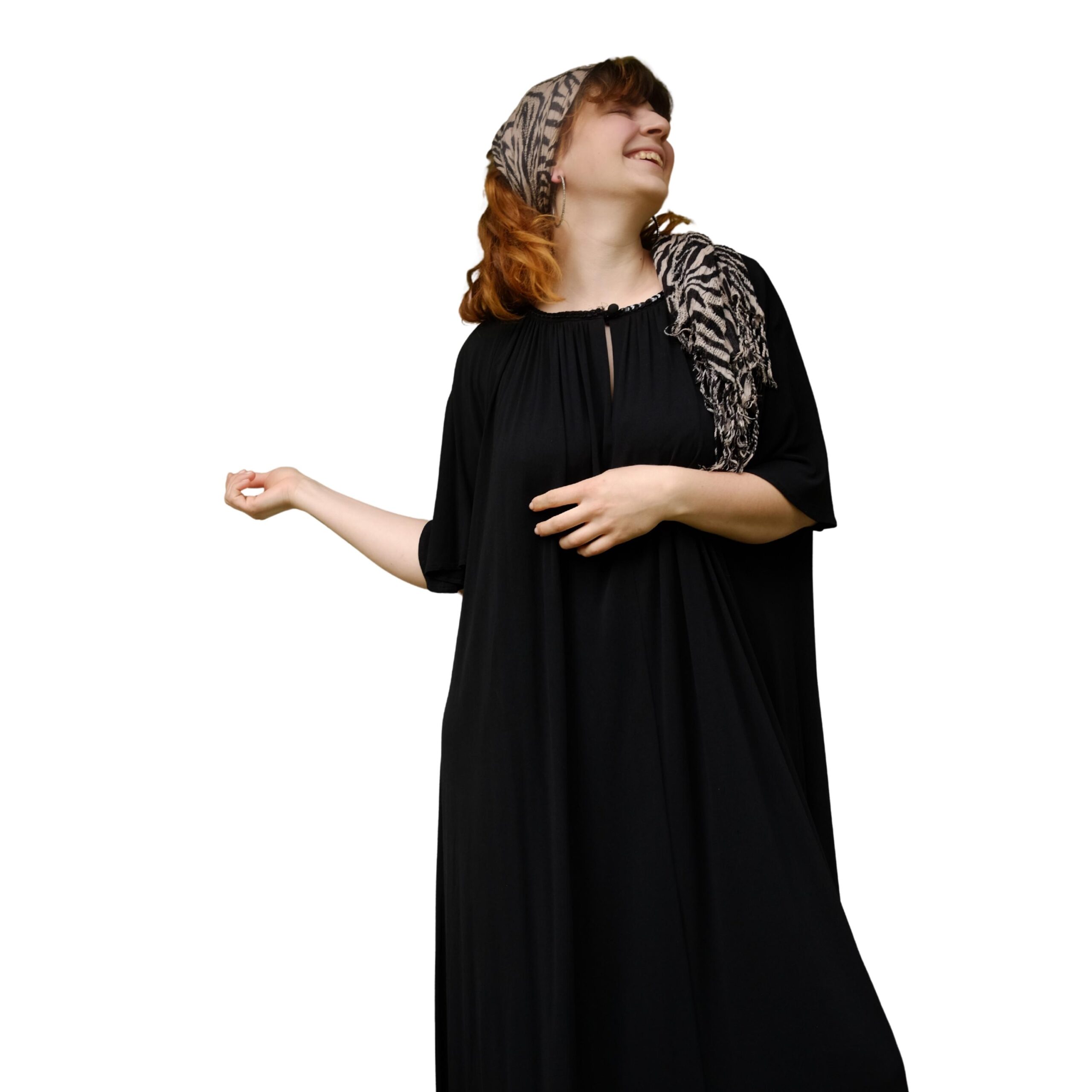 Vintage Designer Ted Lapidus Black Trapeze Evening Dress, 70s Boho Prom Dress, Femme Fatale Dress, Affordable luxury - Image 5
