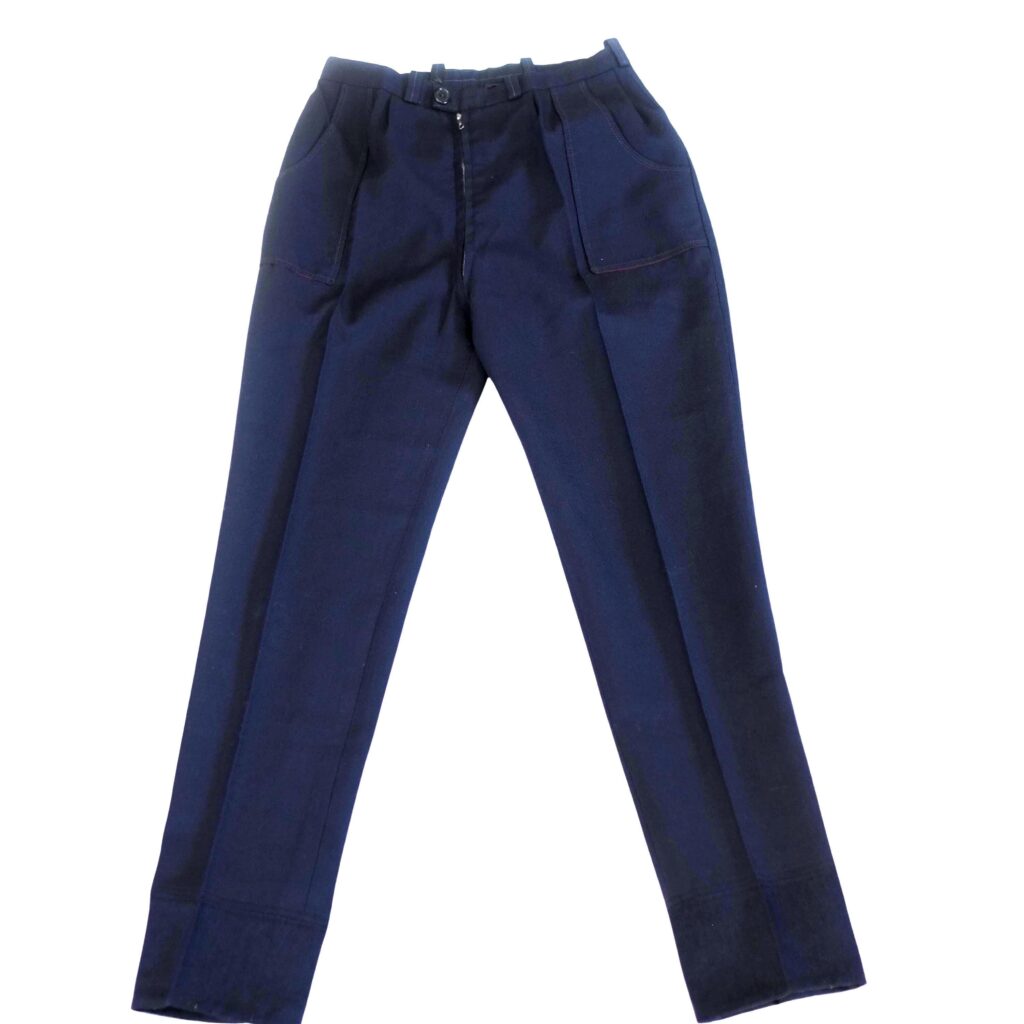 Vintage Navy blue creased trousers