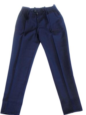 Vintage Navy blue creased trousers