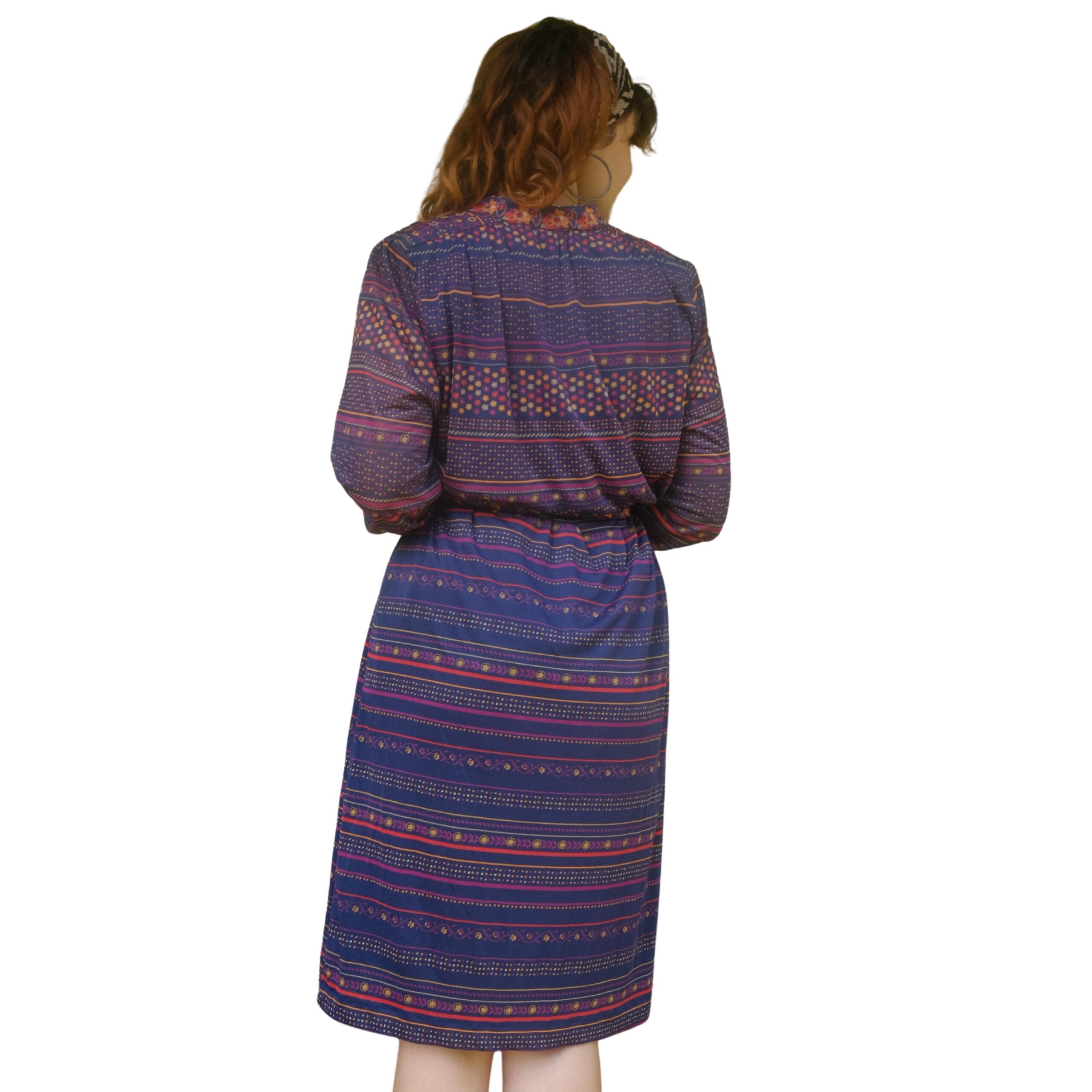 Vintage Boho 80s Dress with Belt - Image 5