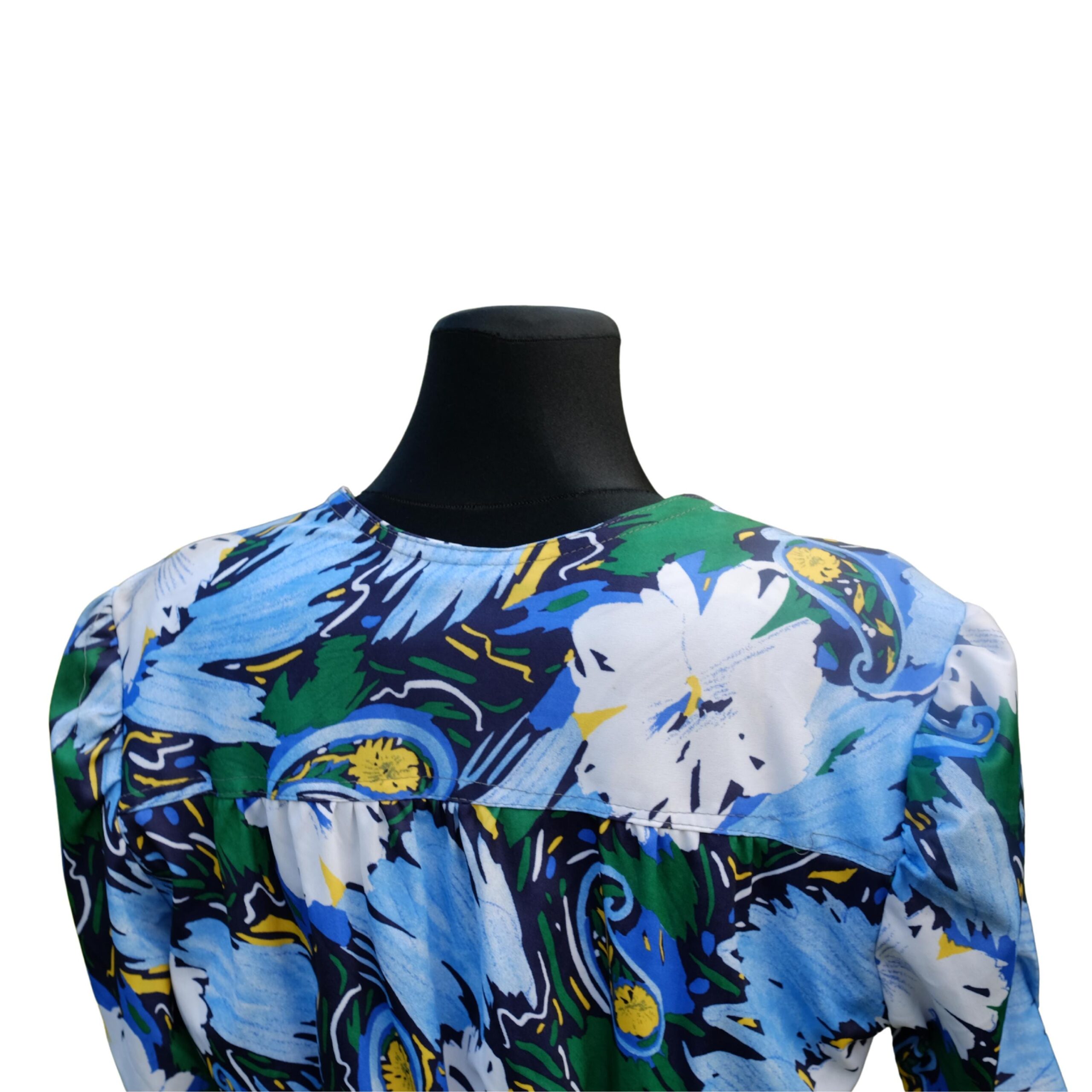 Vintage Floral Pattern Summer Dress - Image 6