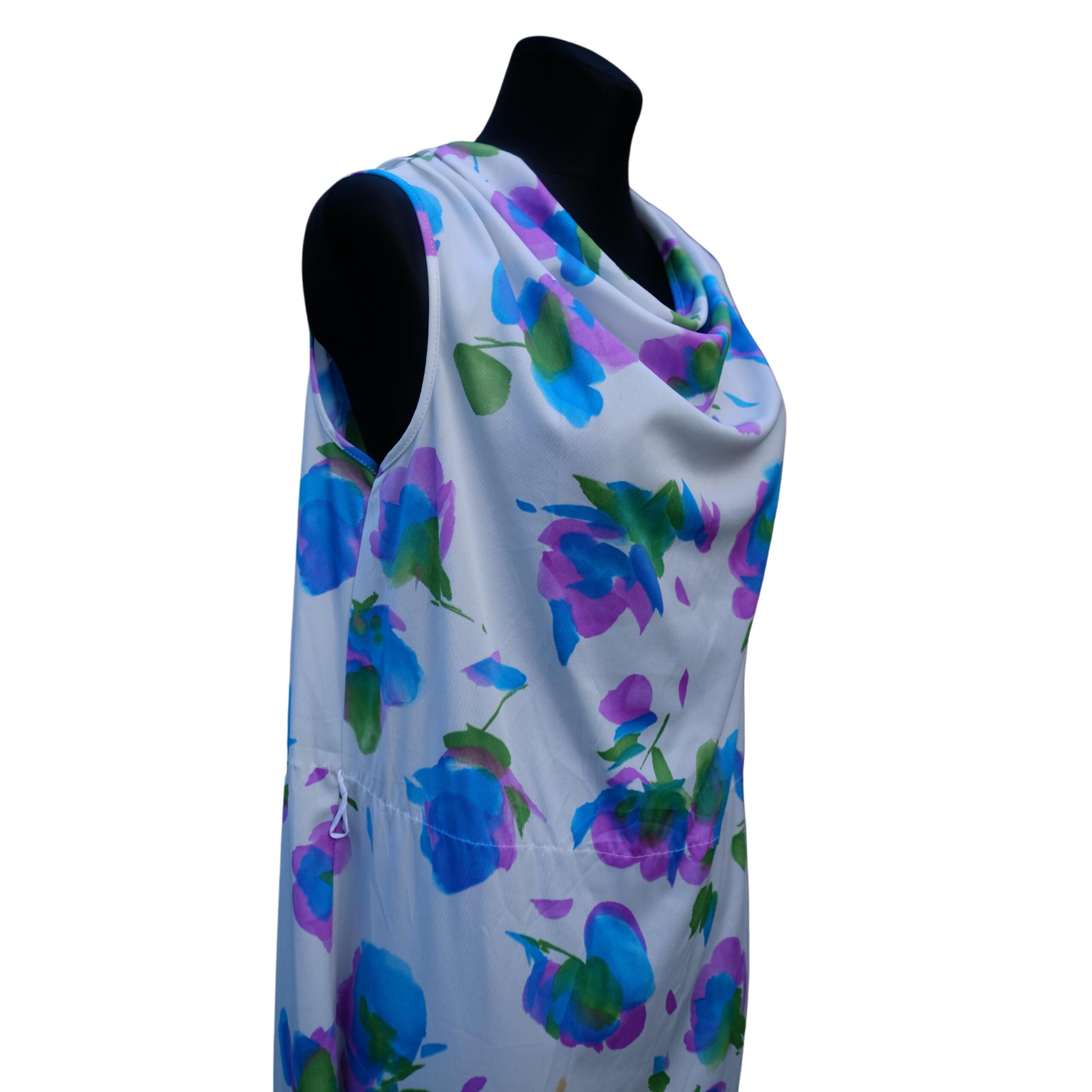 Vintage 80s Pastel Summer Dress, Floral pattern, Boho Chic and Elegance - Image 6