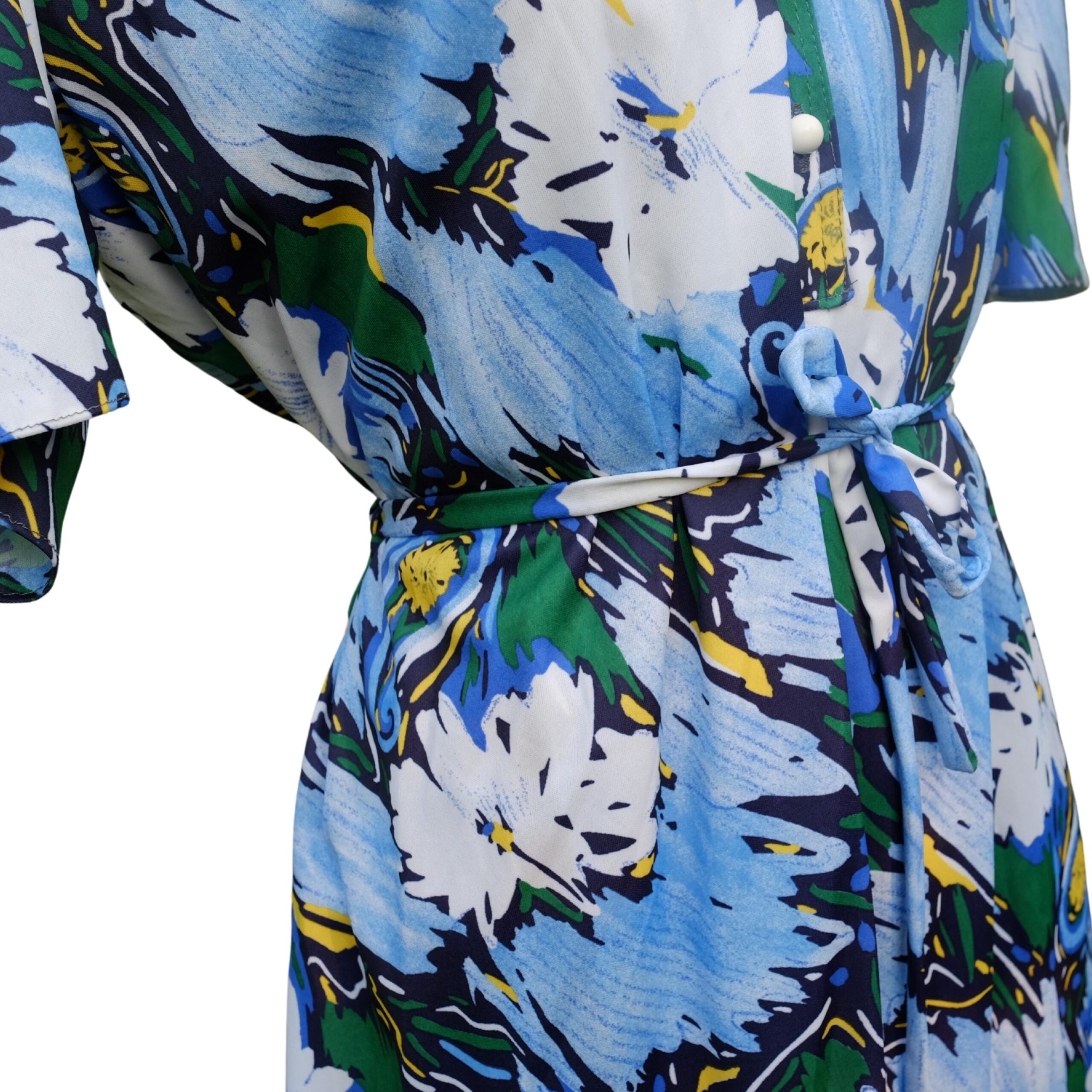 Vintage Floral Pattern Summer Dress - Image 4