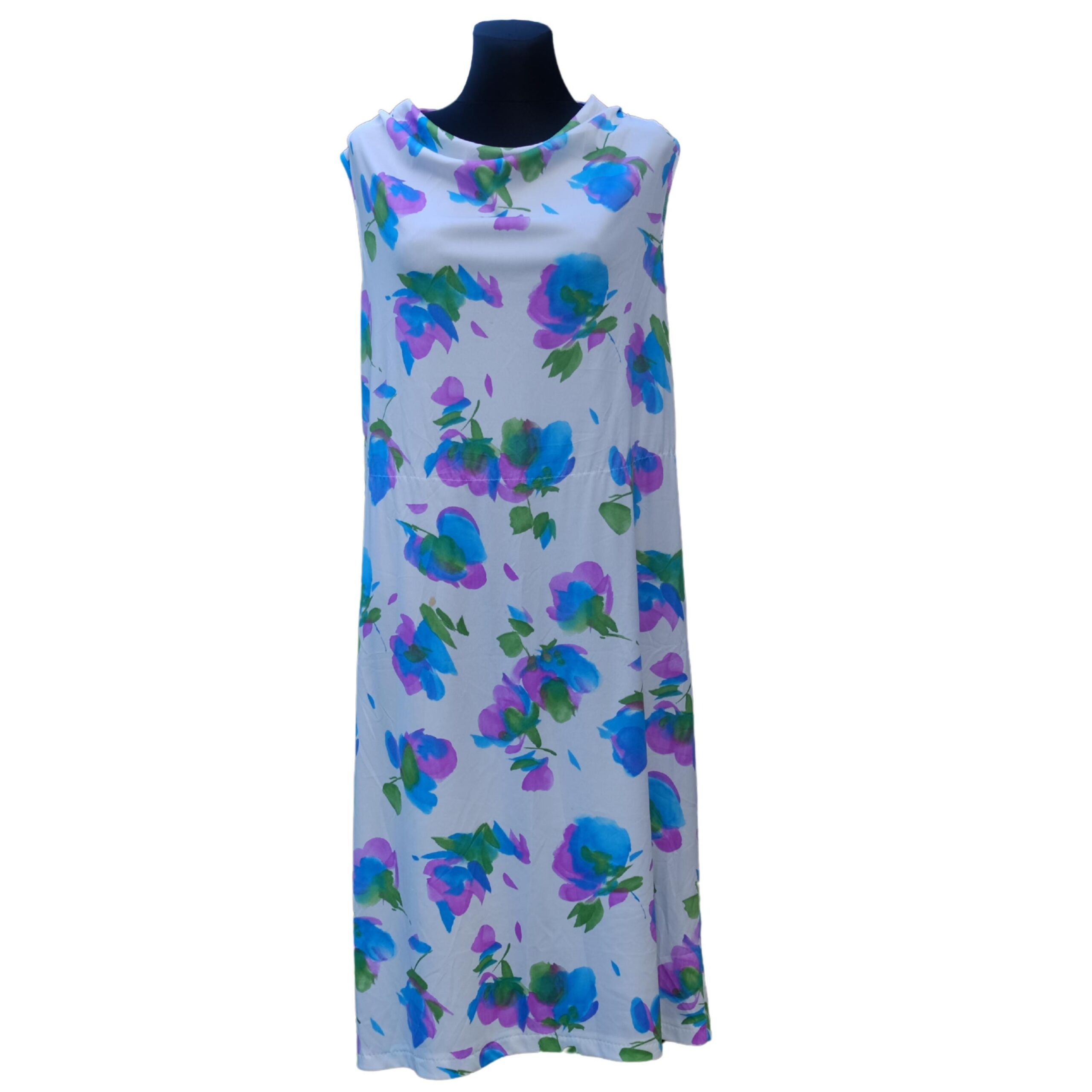 Vintage 80s Pastel Summer Dress, Floral pattern, Boho Chic and Elegance - Image 2