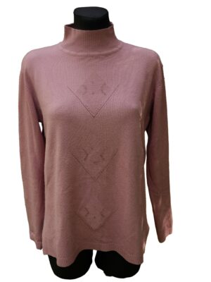 Vintage Baby Pink Turtle Neck Jumper
