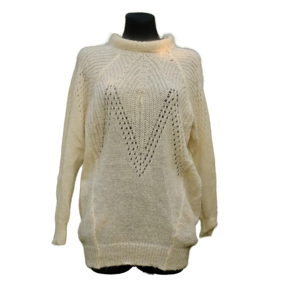 Vintage Off White Knitted Jumper