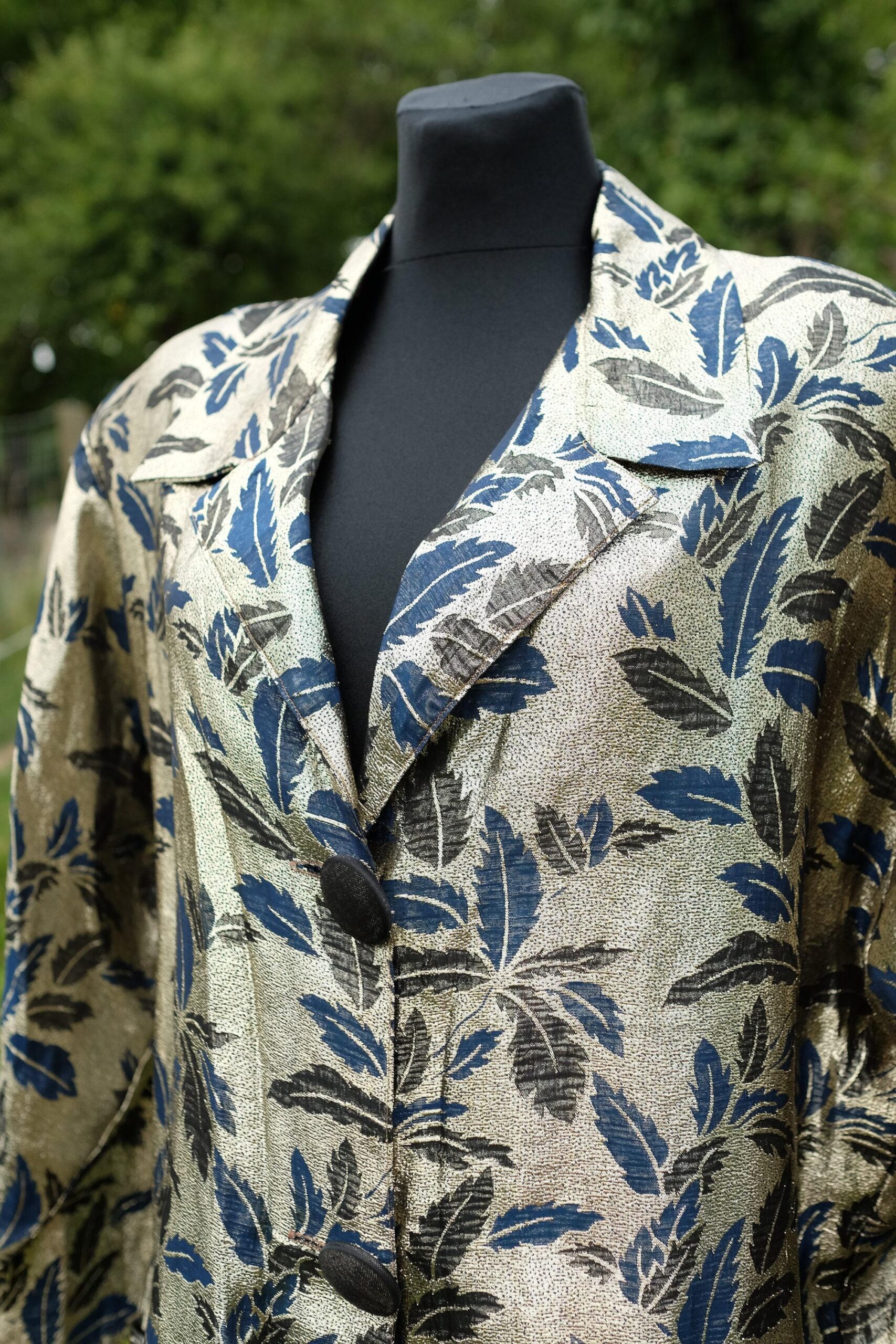 Vintage 80s Style Metallic Glamrock Blazer - Image 3