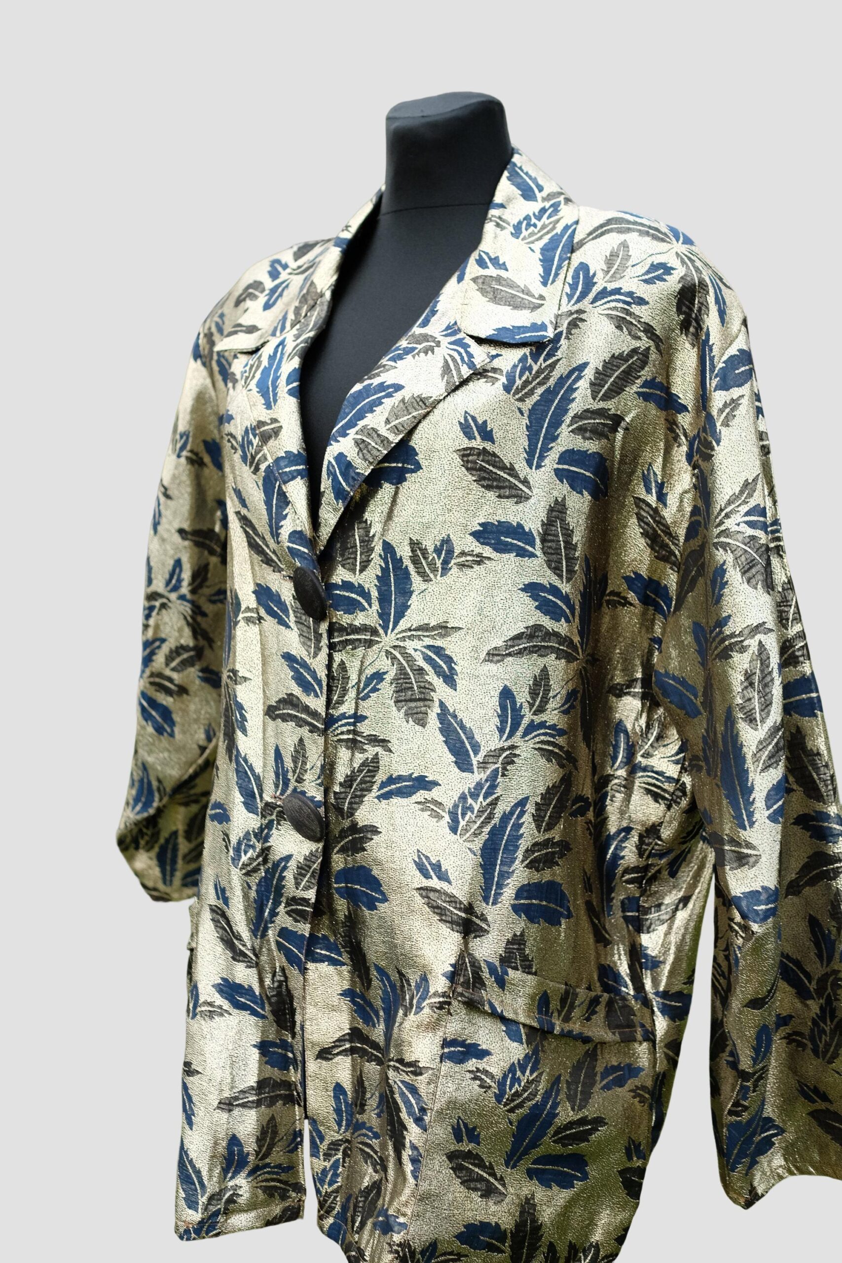 Vintage 80s Style Metallic Glamrock Blazer - Image 4