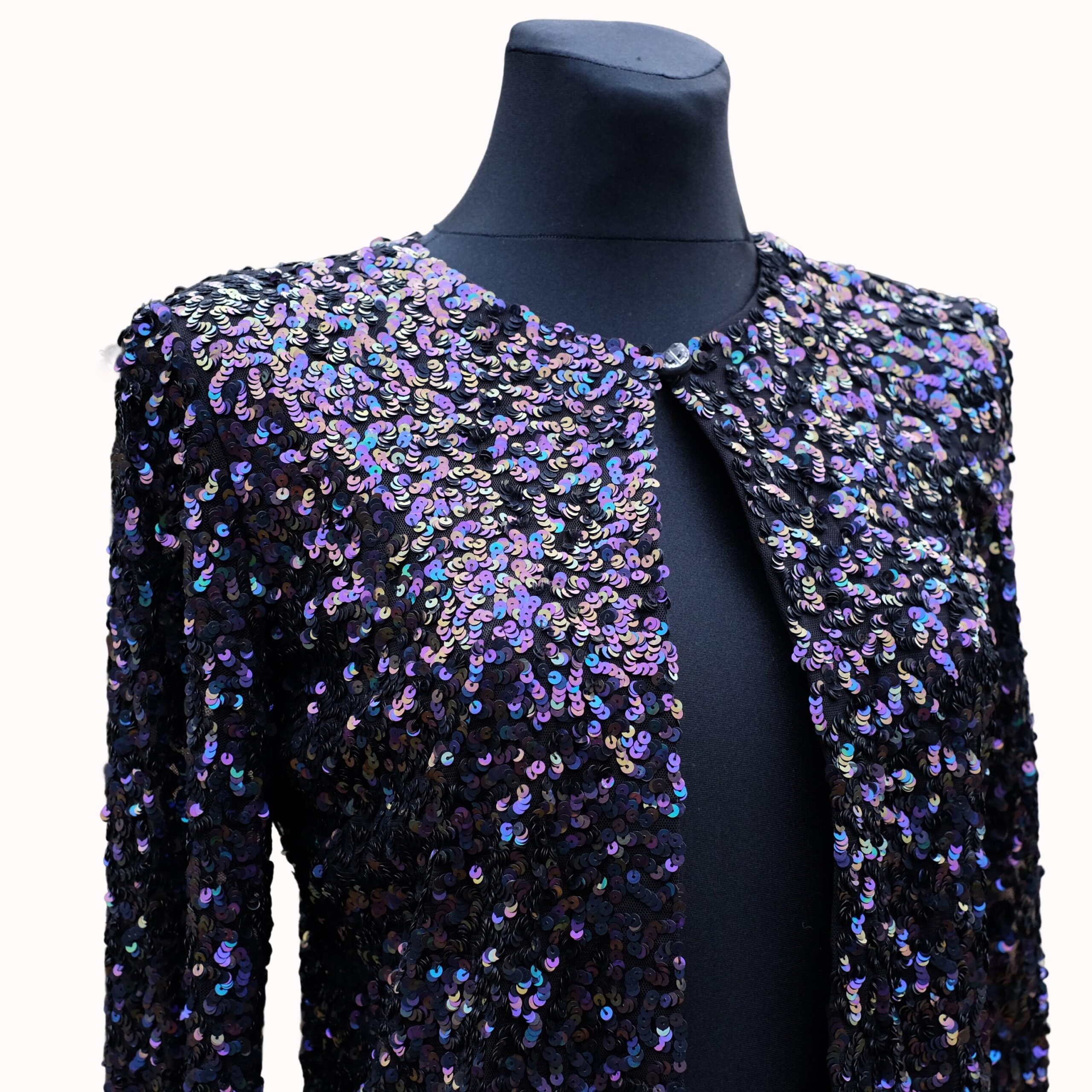 Vintage Party Glamrock Sequin Jacket / Blazer - Image 7