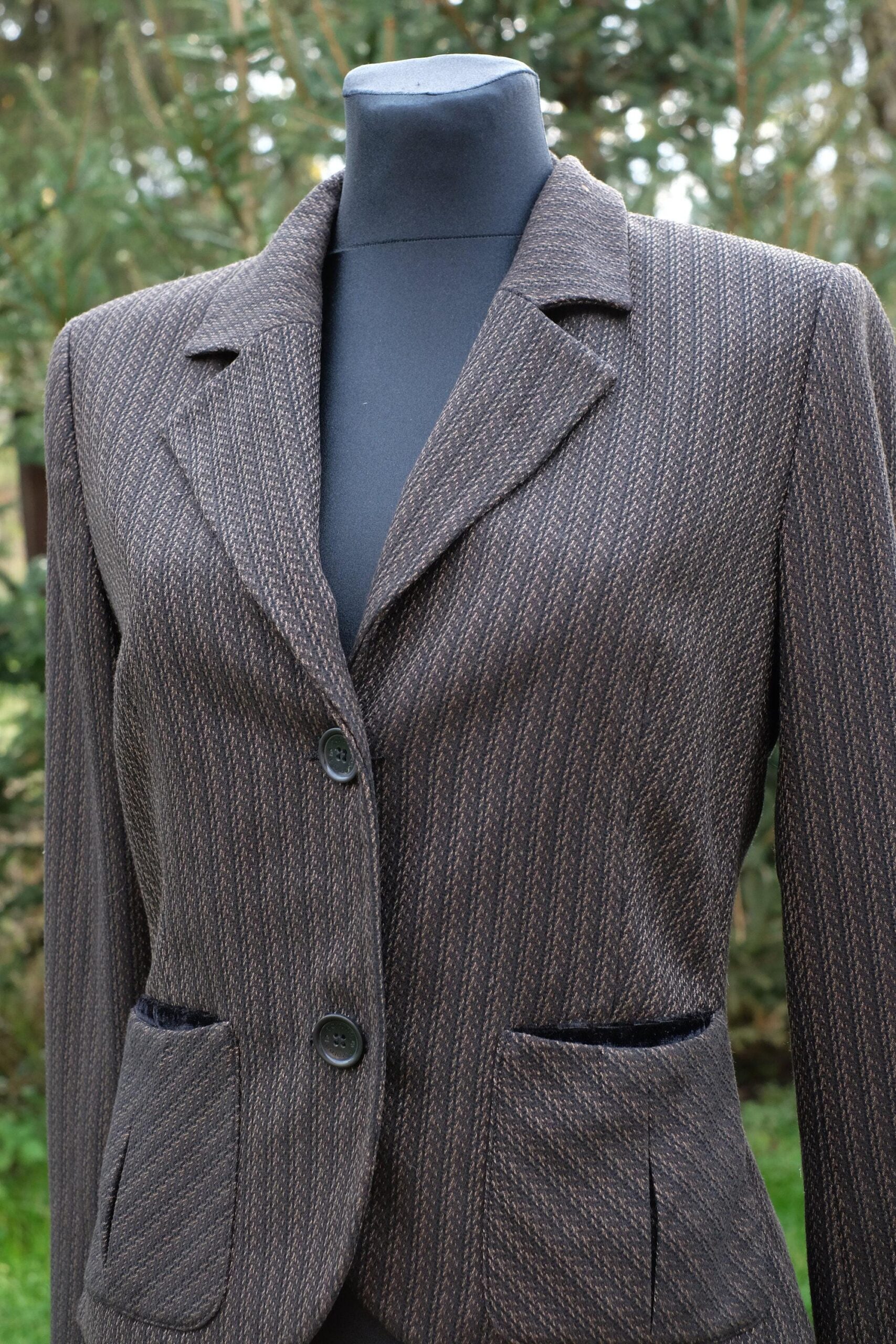 Vintage Women's Blazer Golden Brown - Image 6