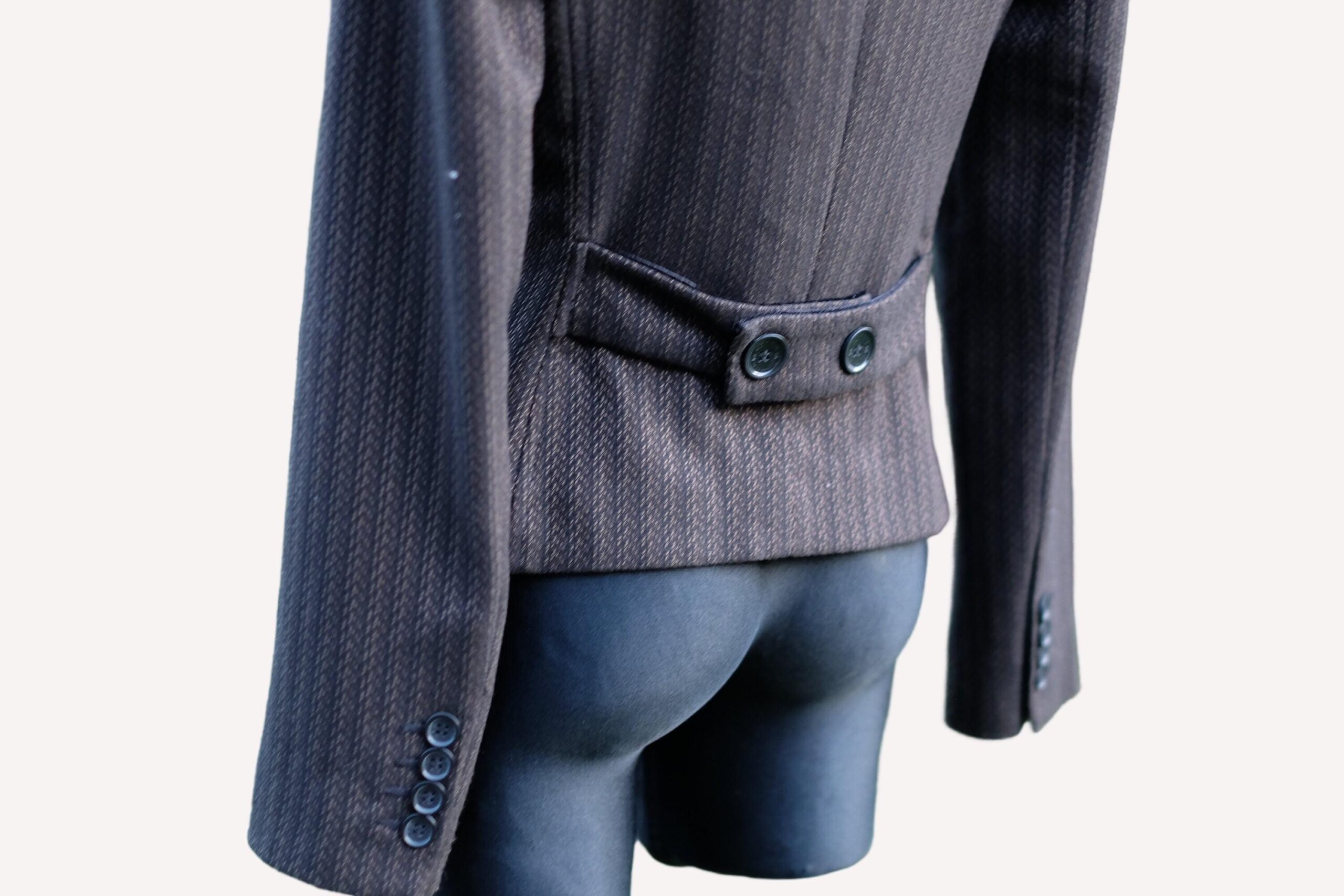 Vintage Women's Blazer Golden Brown - Image 8