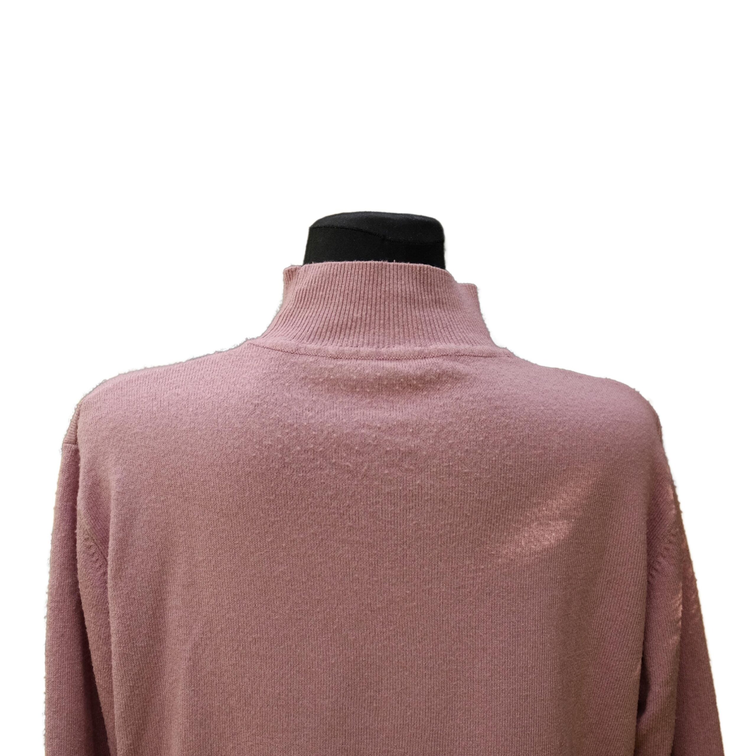 Vintage Baby Pink Turtle Neck Jumper - Image 5