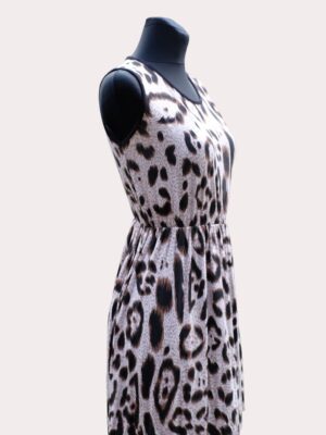 Vintage Y2K Leopard Mini Dress, Animal print Sundress