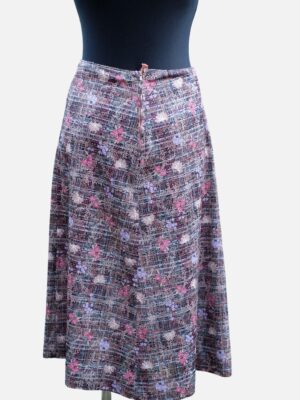 80s Vintage Handmade Floral Skirt