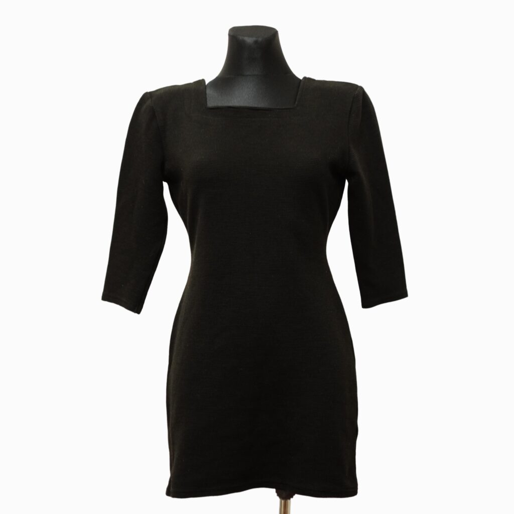 Vintage 90s Stretchy Black Mini Dress LBD size M