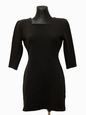 Vintage 90s Stretchy Black Mini Dress LBD size M