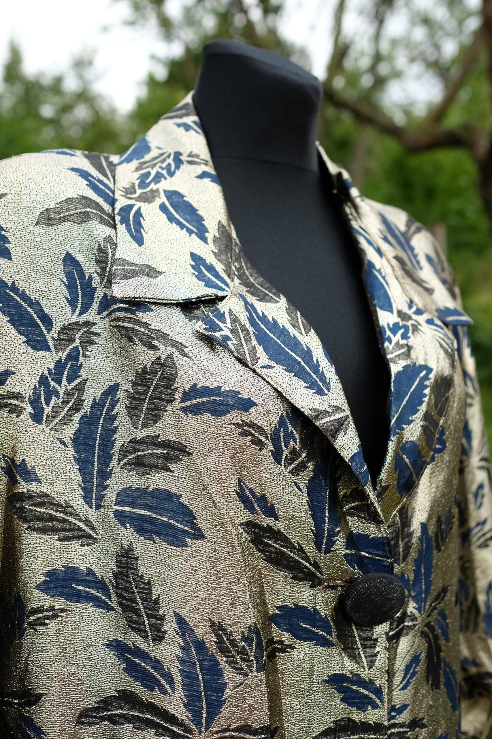 Vintage 80s Style Metallic Glamrock Blazer - Image 5