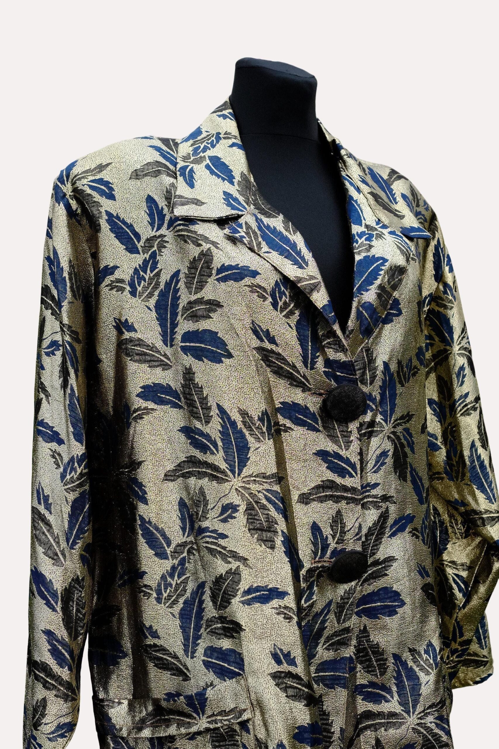 Vintage 80s Style Metallic Glamrock Blazer - Image 9