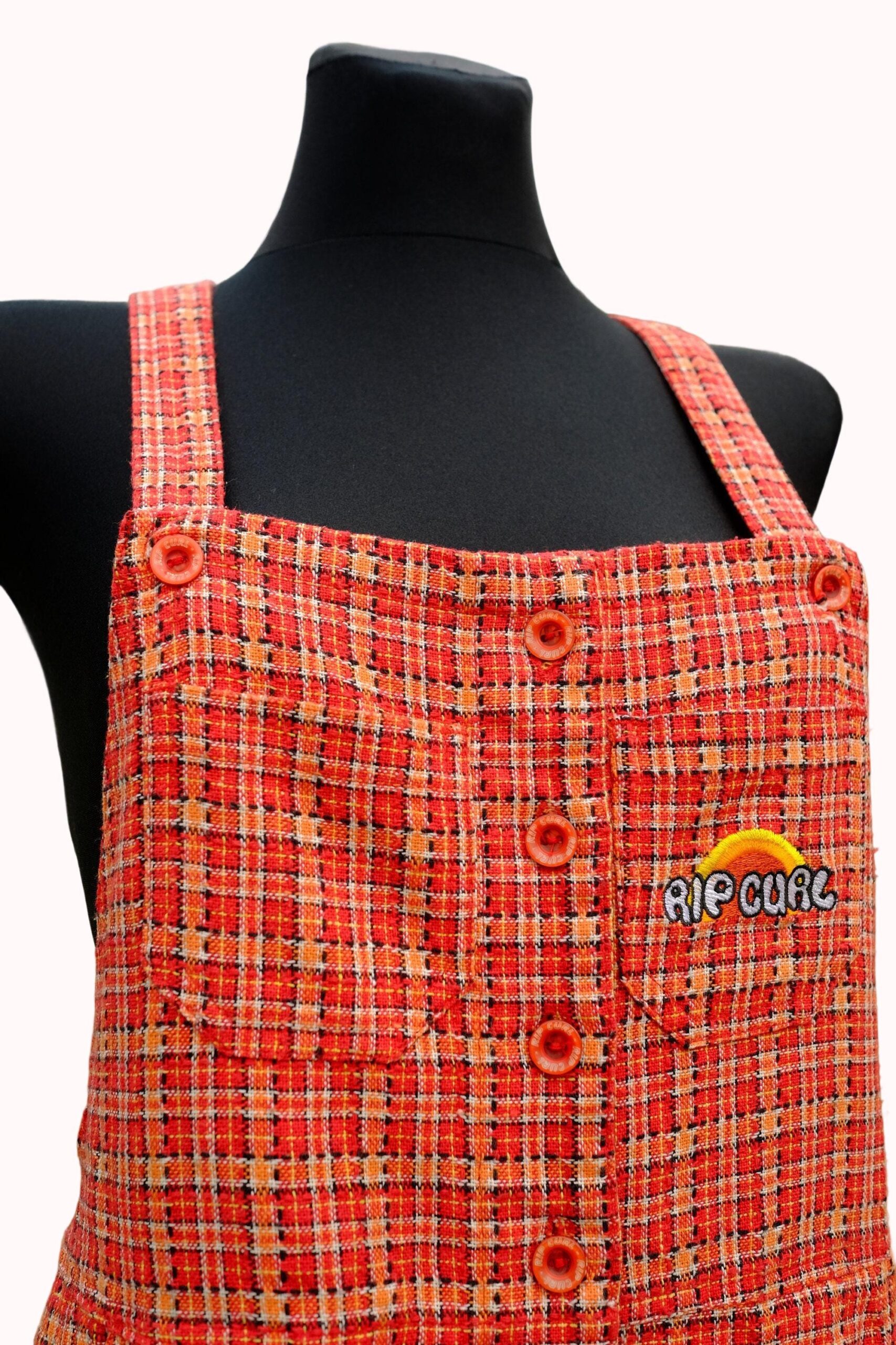 Vintage Rip Curl Red Checked Surfer Dress - Image 3