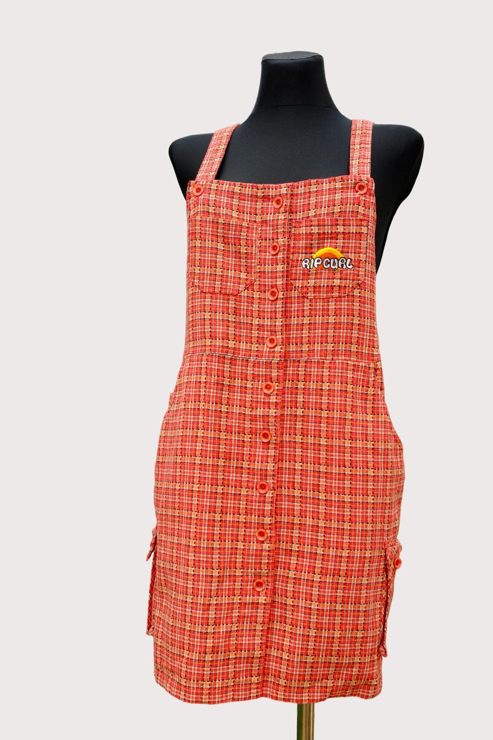 Vintage Rip Curl Red Checked Surfer Dress - Image 8
