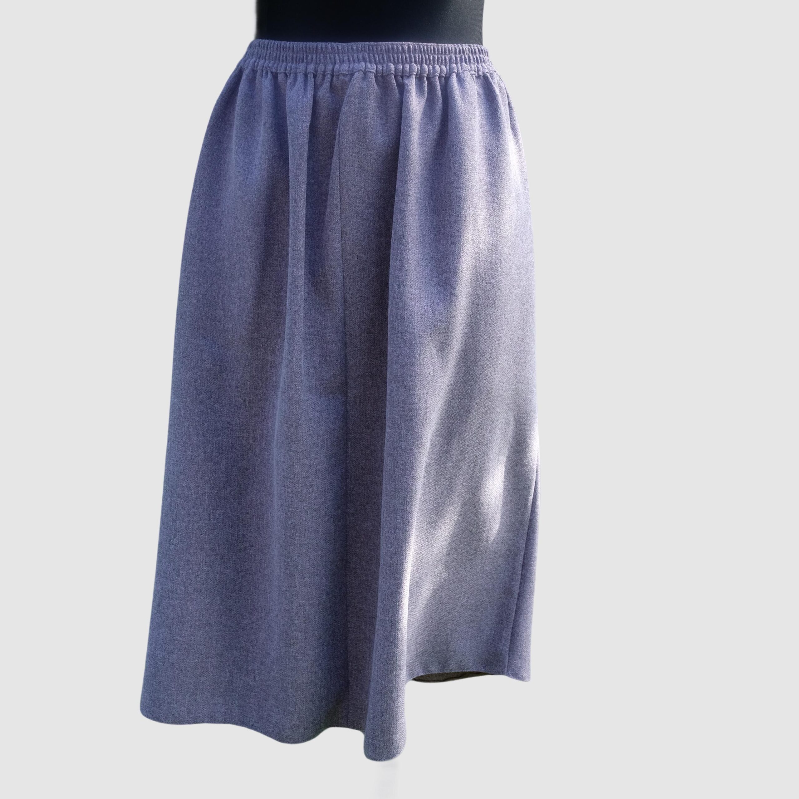 Vintage Mid-Lenght Ash Purple Skirt - Image 2
