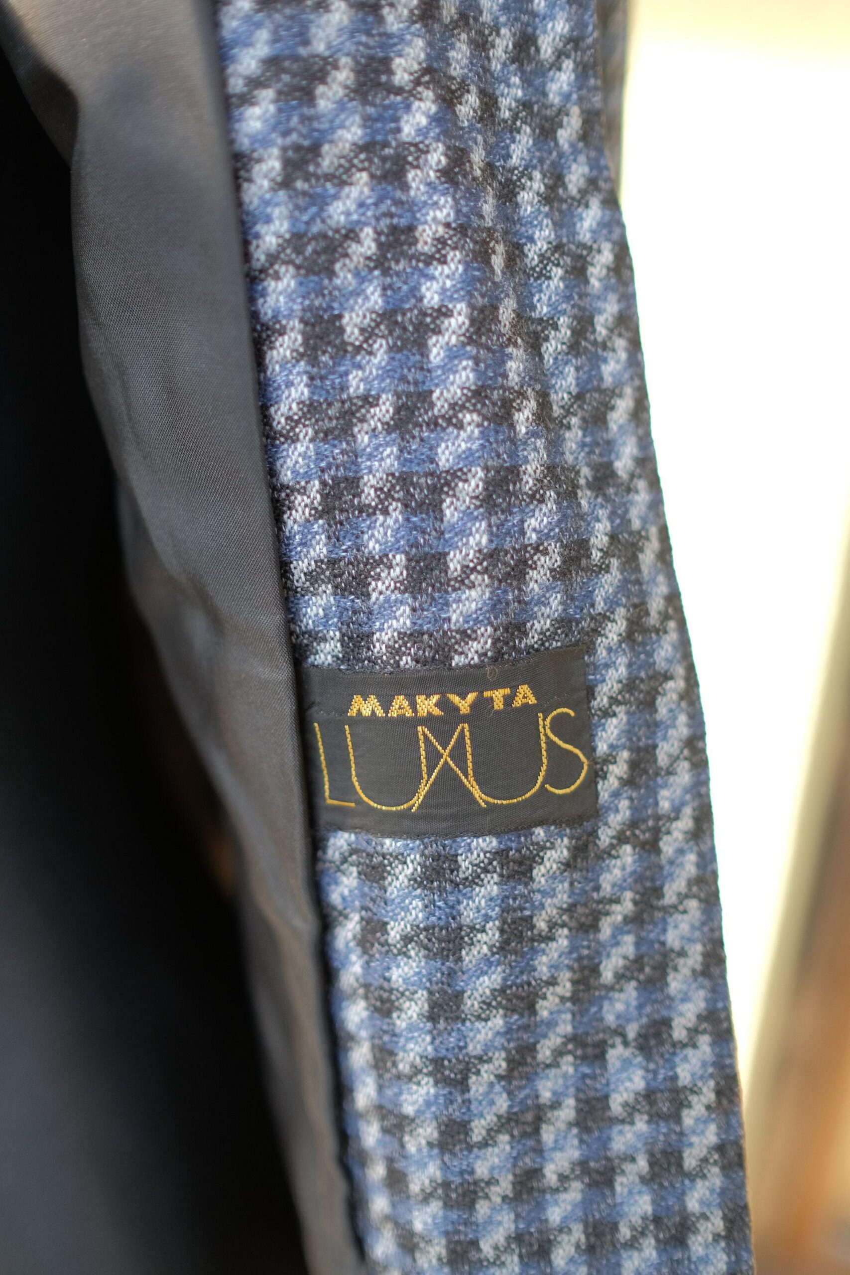 Womens 80s Vintage Tweed Blazer in Blue/Gray - Image 9