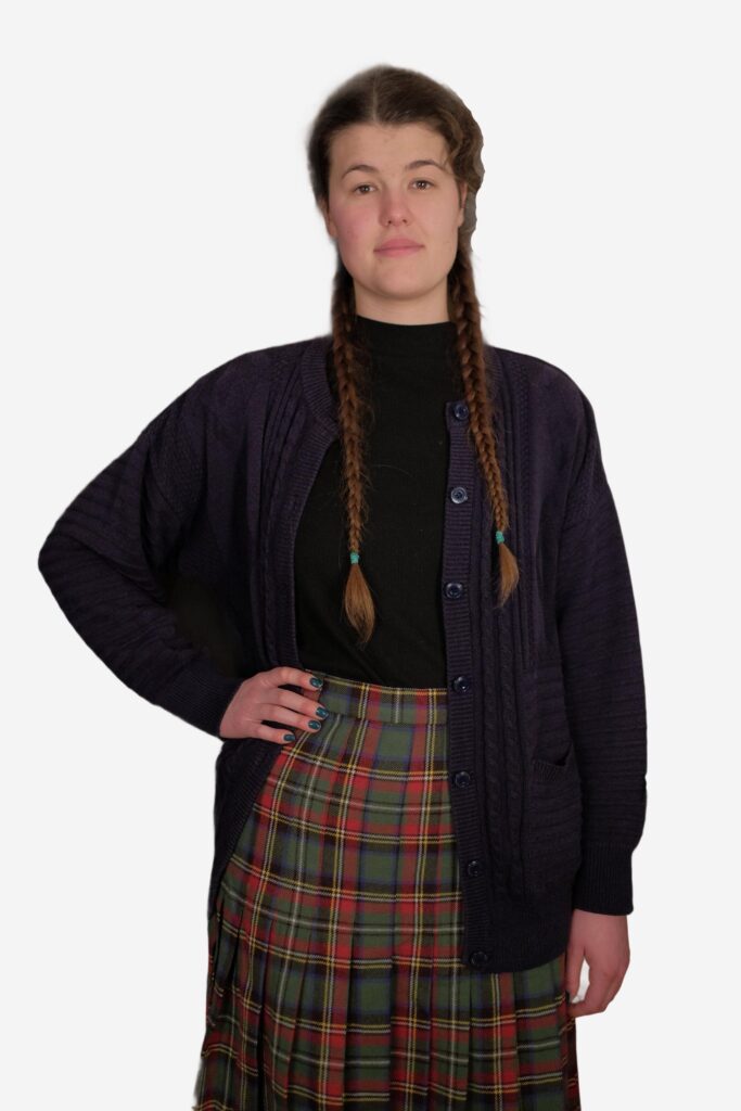 Cottagecore Vintage Navy Blue Button Up Cardigan