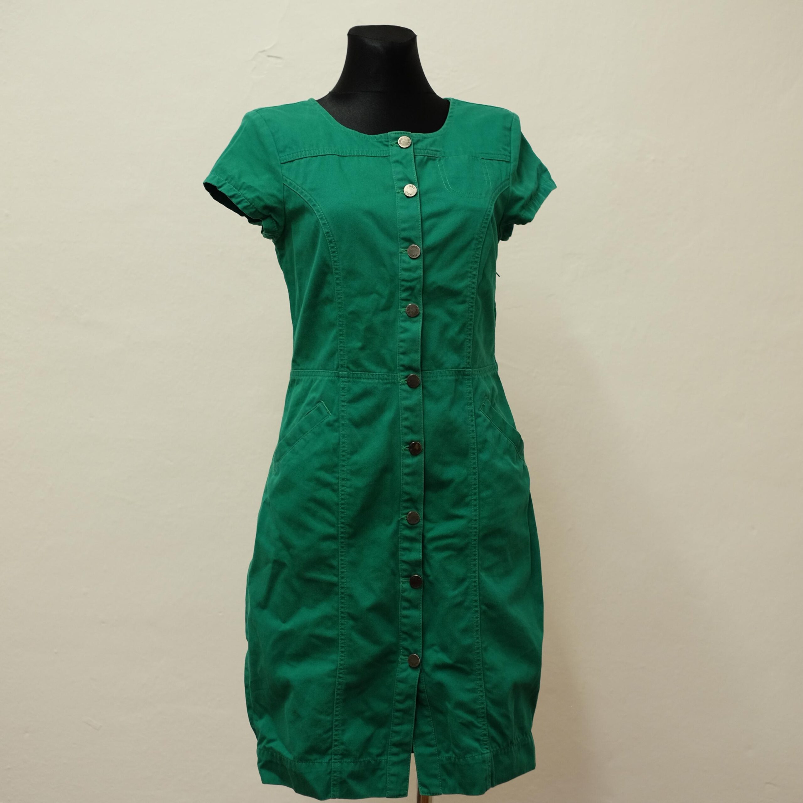 Vintage Green Denim Dress size S - Image 3