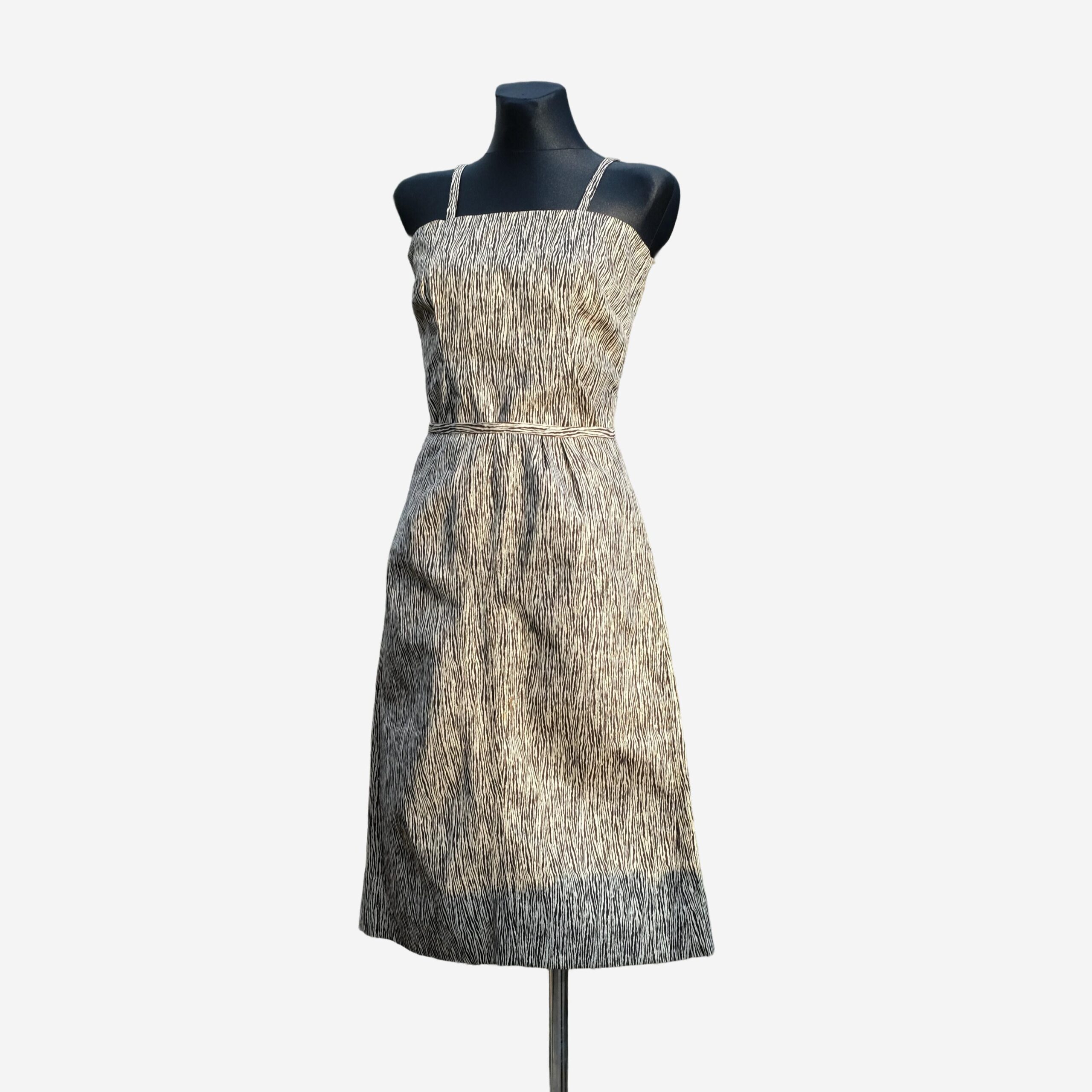 Vintage 60s Animal Print Two piece ensemble/ Set /Two piece dress - Image 2