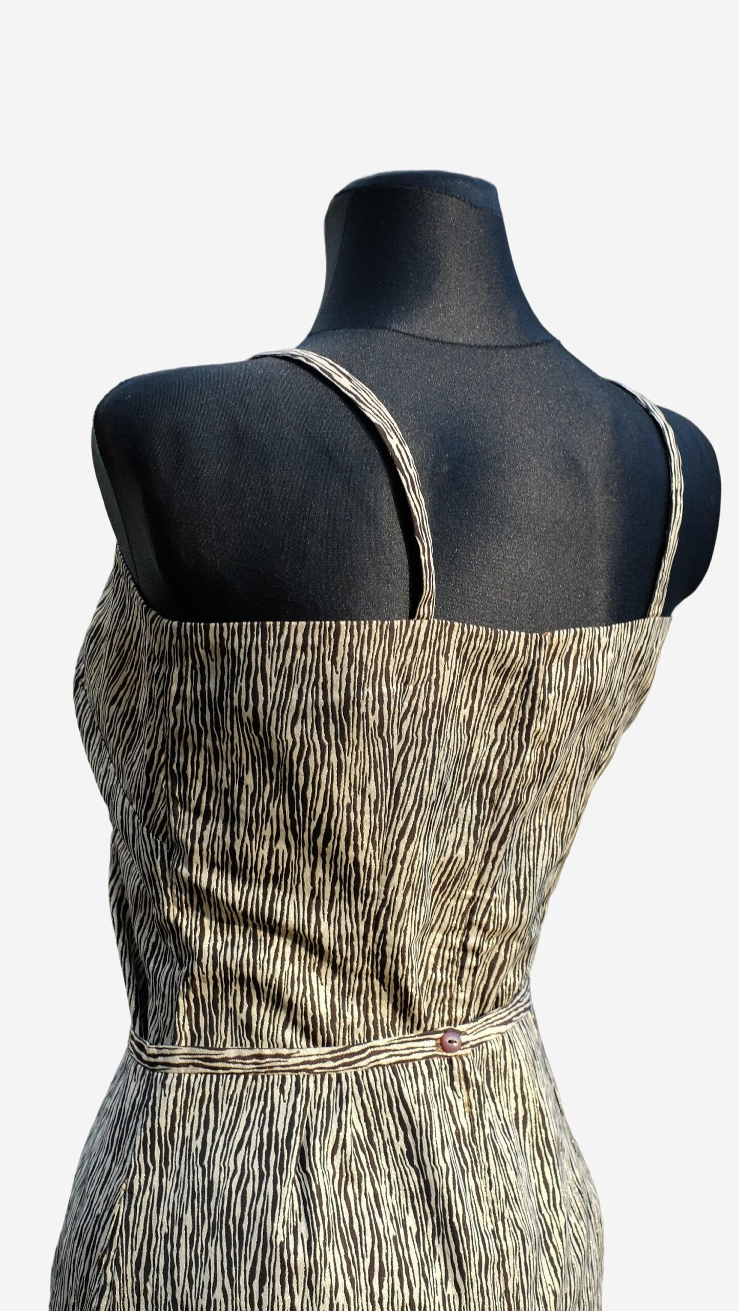 Vintage 60s Animal Print Two piece ensemble/ Set /Two piece dress - Image 5