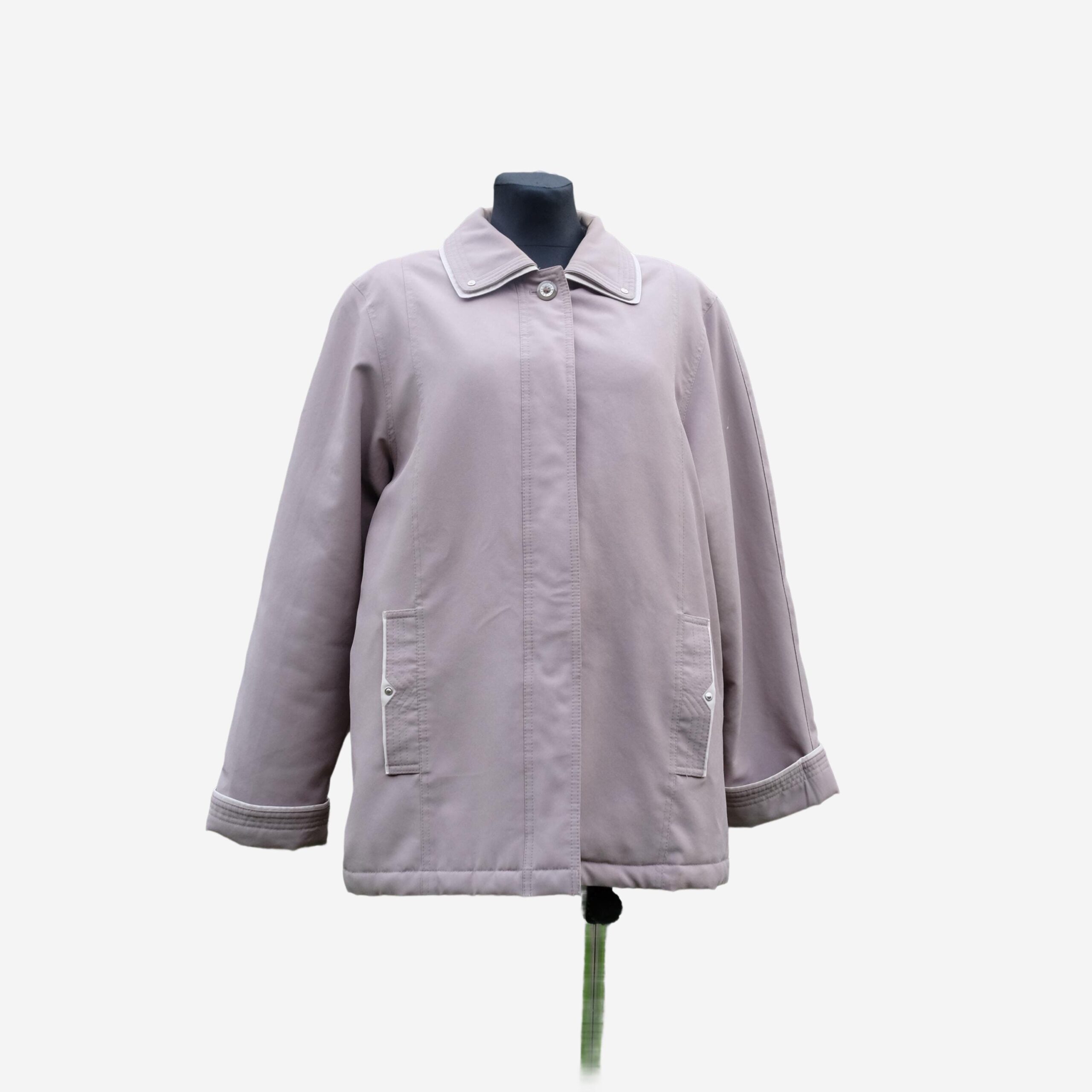 Vintage David Barry Gray Winter Coat, Barn Jacket style