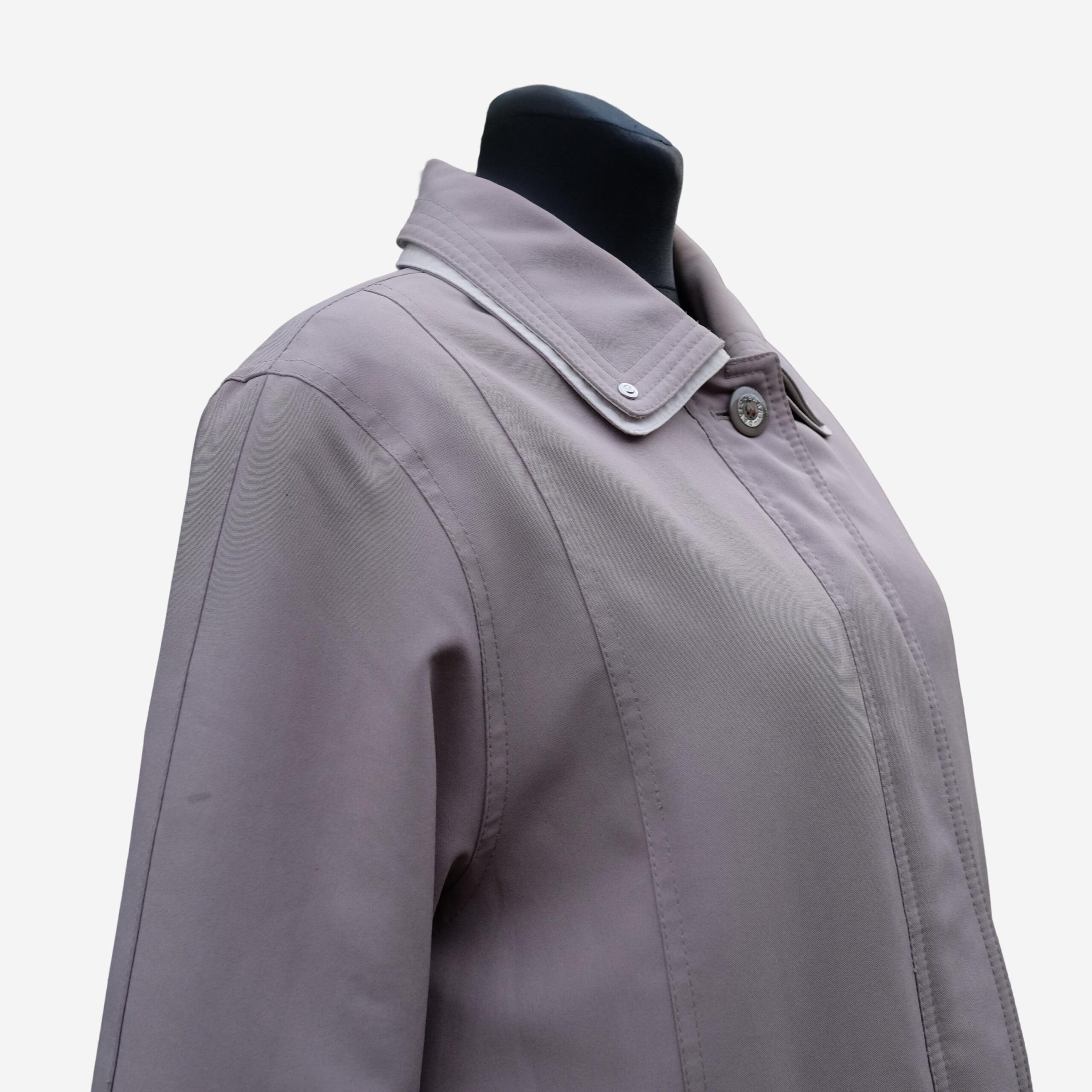 Vintage David Barry Gray Winter Coat, Barn Jacket style - Image 3