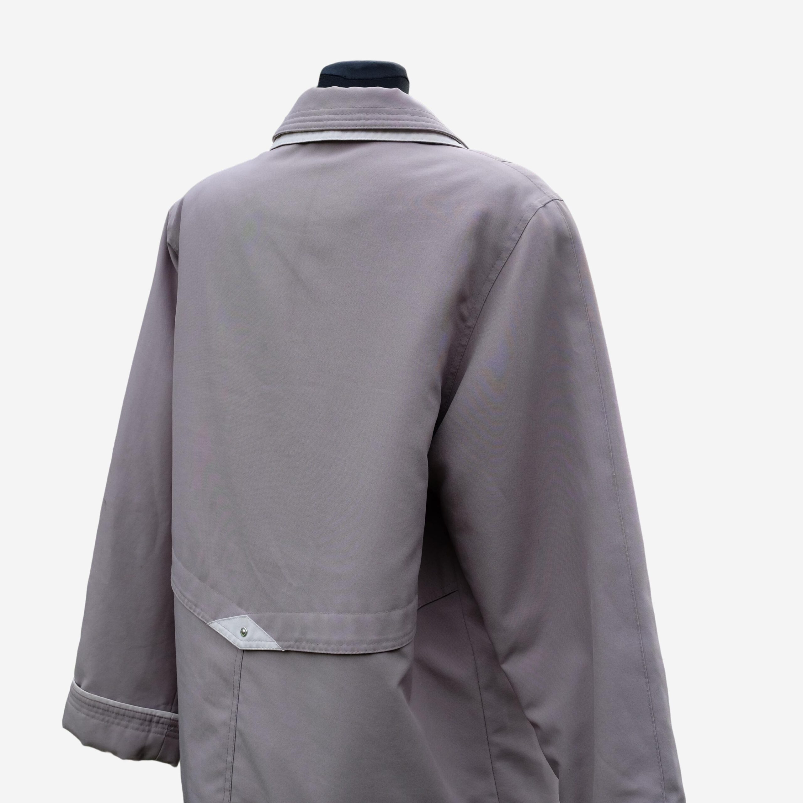 Vintage David Barry Gray Winter Coat, Barn Jacket style - Image 5
