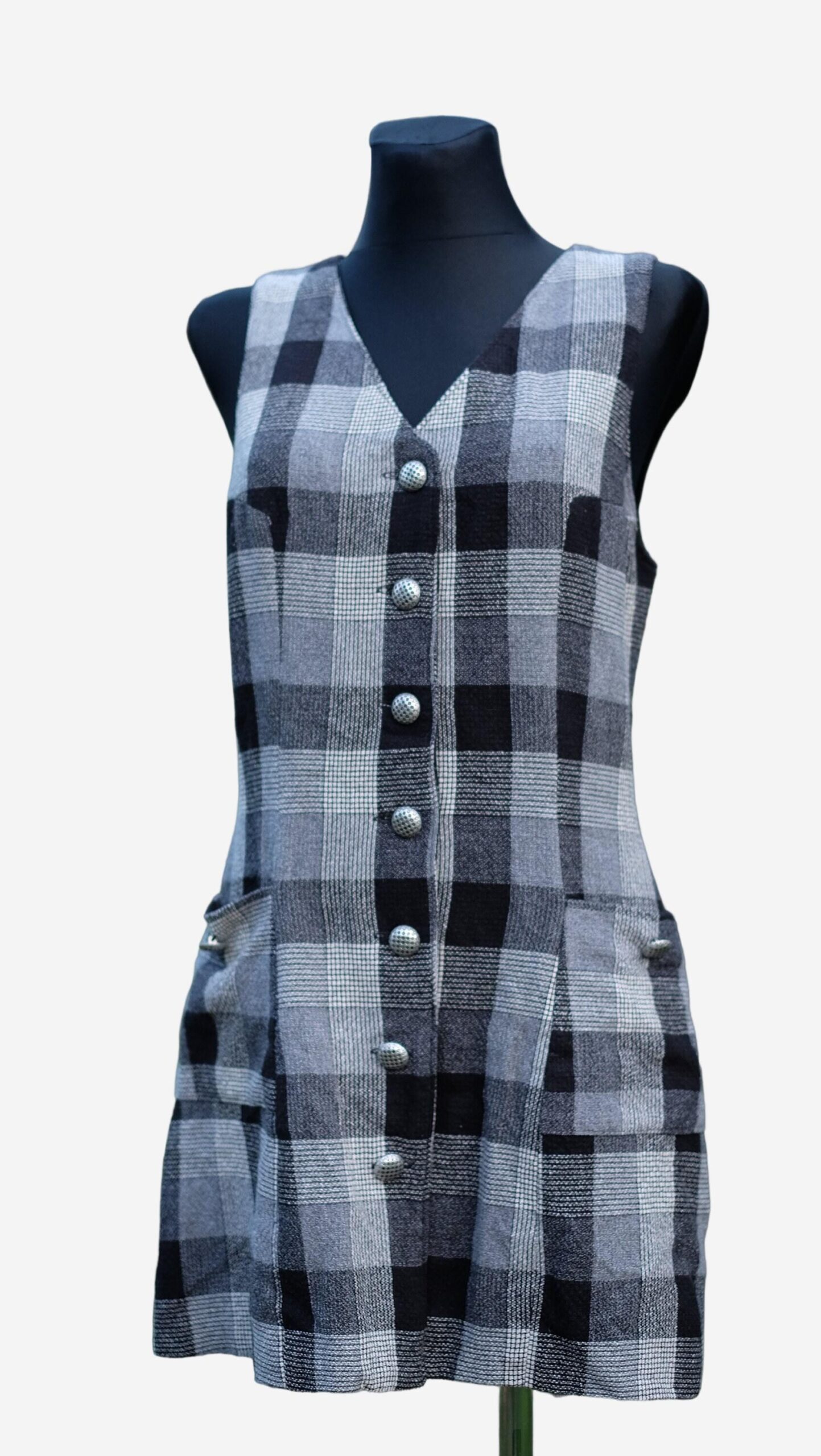 Vintage black and white Preppy dress - Image 5