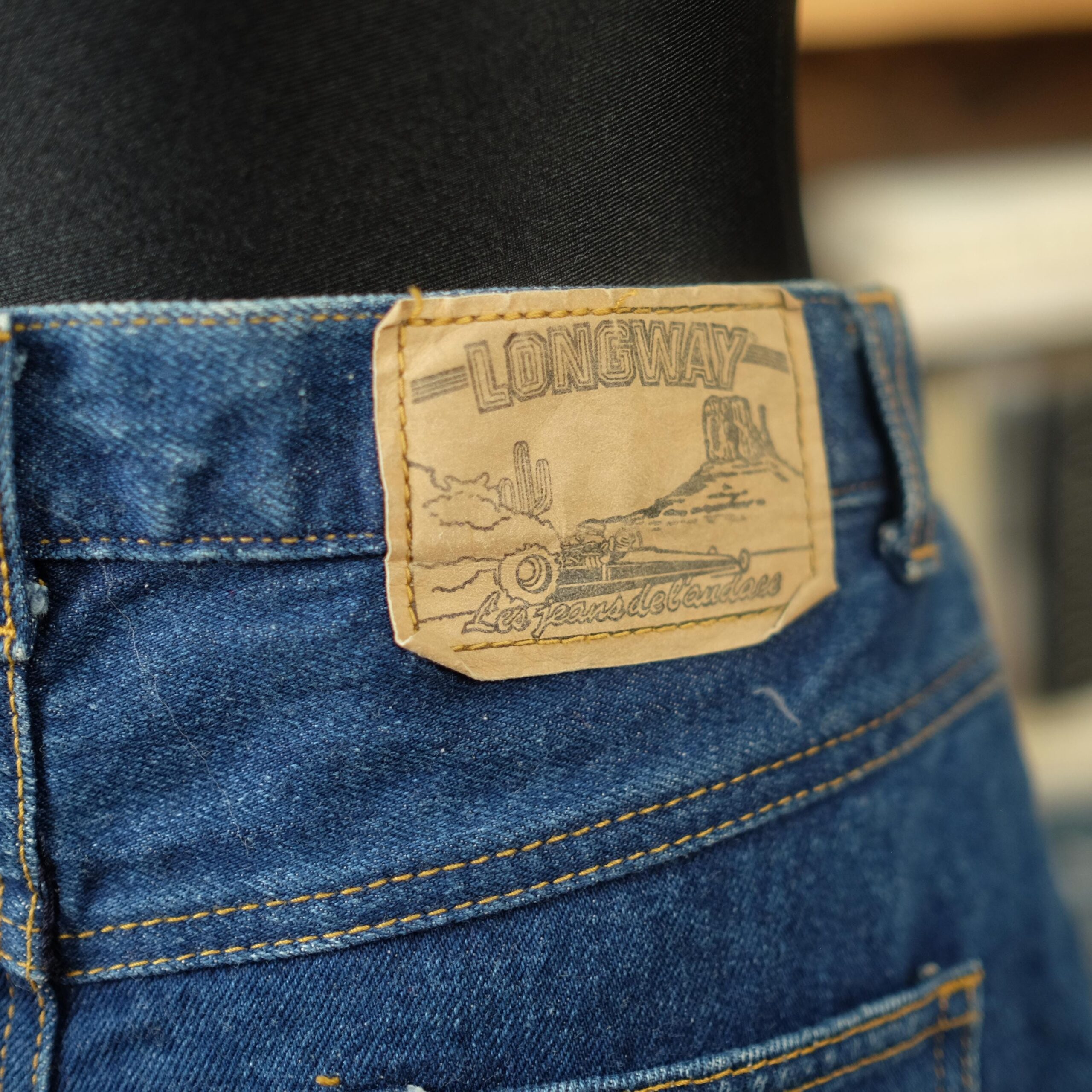 Blue 90s Vintage Jeans Mini Skirt S - Image 6
