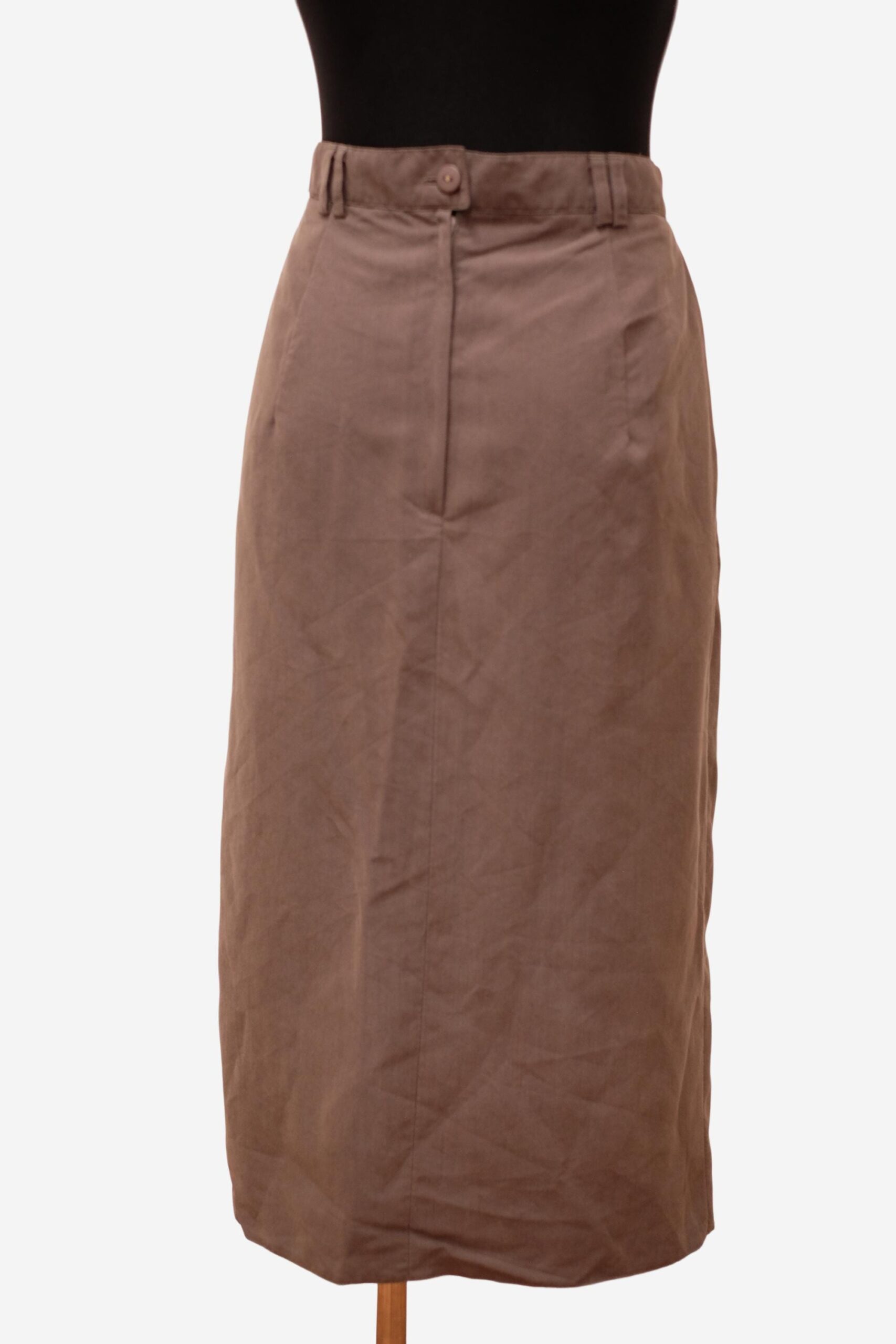 Vintage 80s Gray Button Down Girlboss Skirt - Image 8